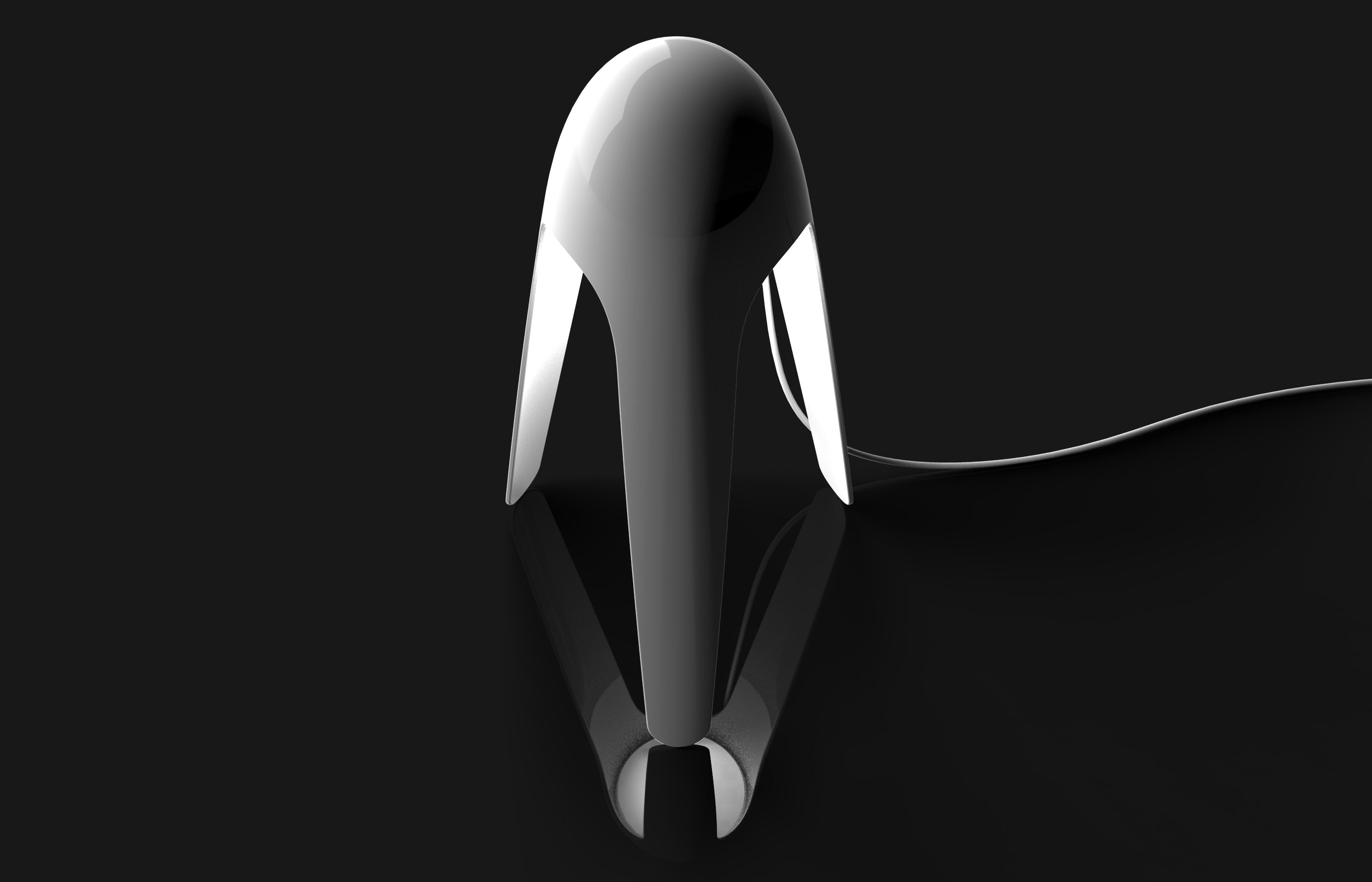 CYBORG Gray Table Lamp