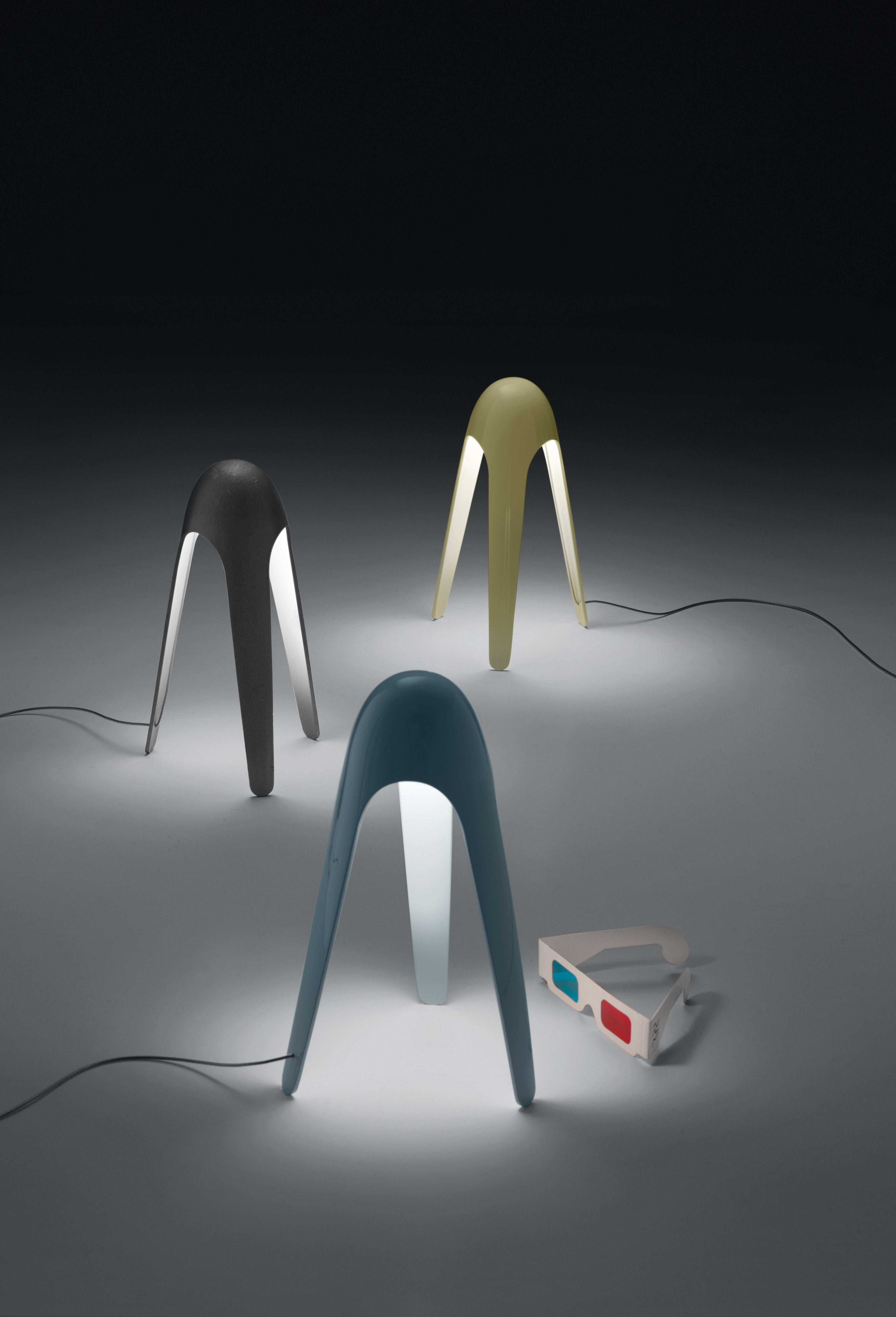 CYBORG Table Lamp in Shimmering Blue