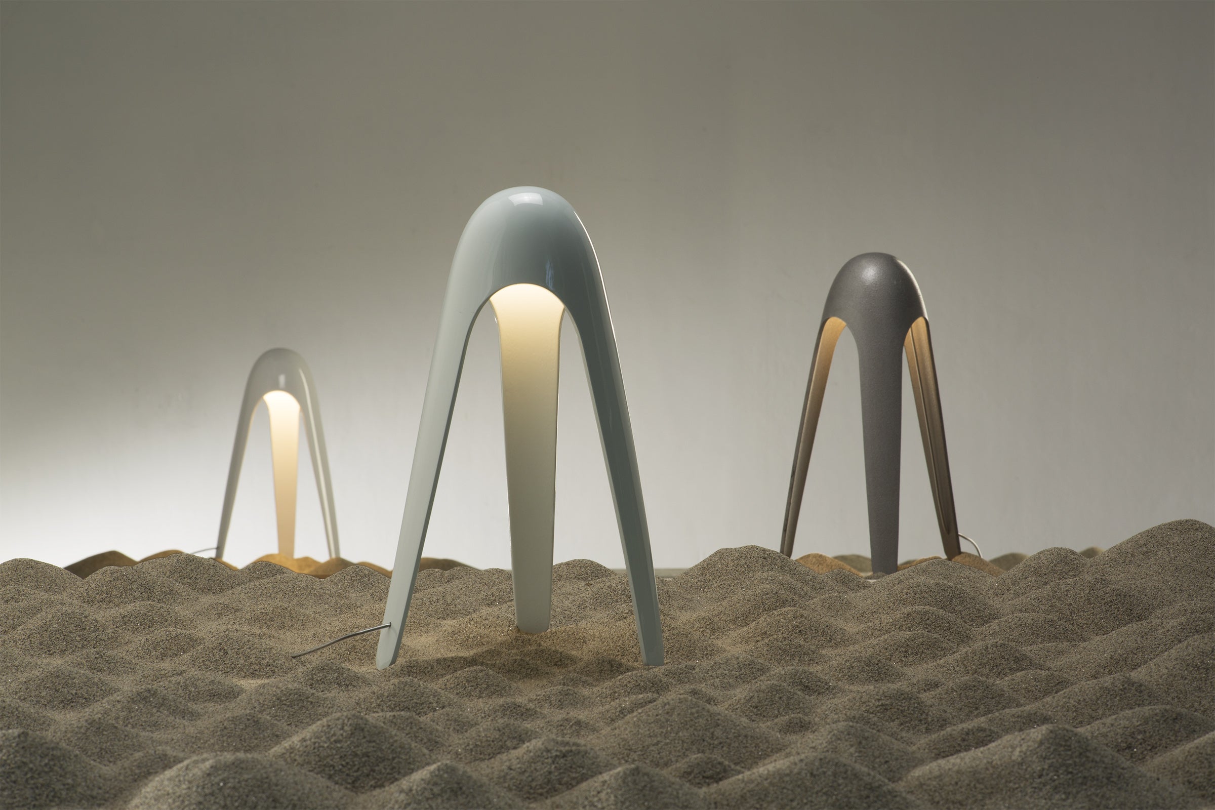 CYBORG Gray Table Lamp