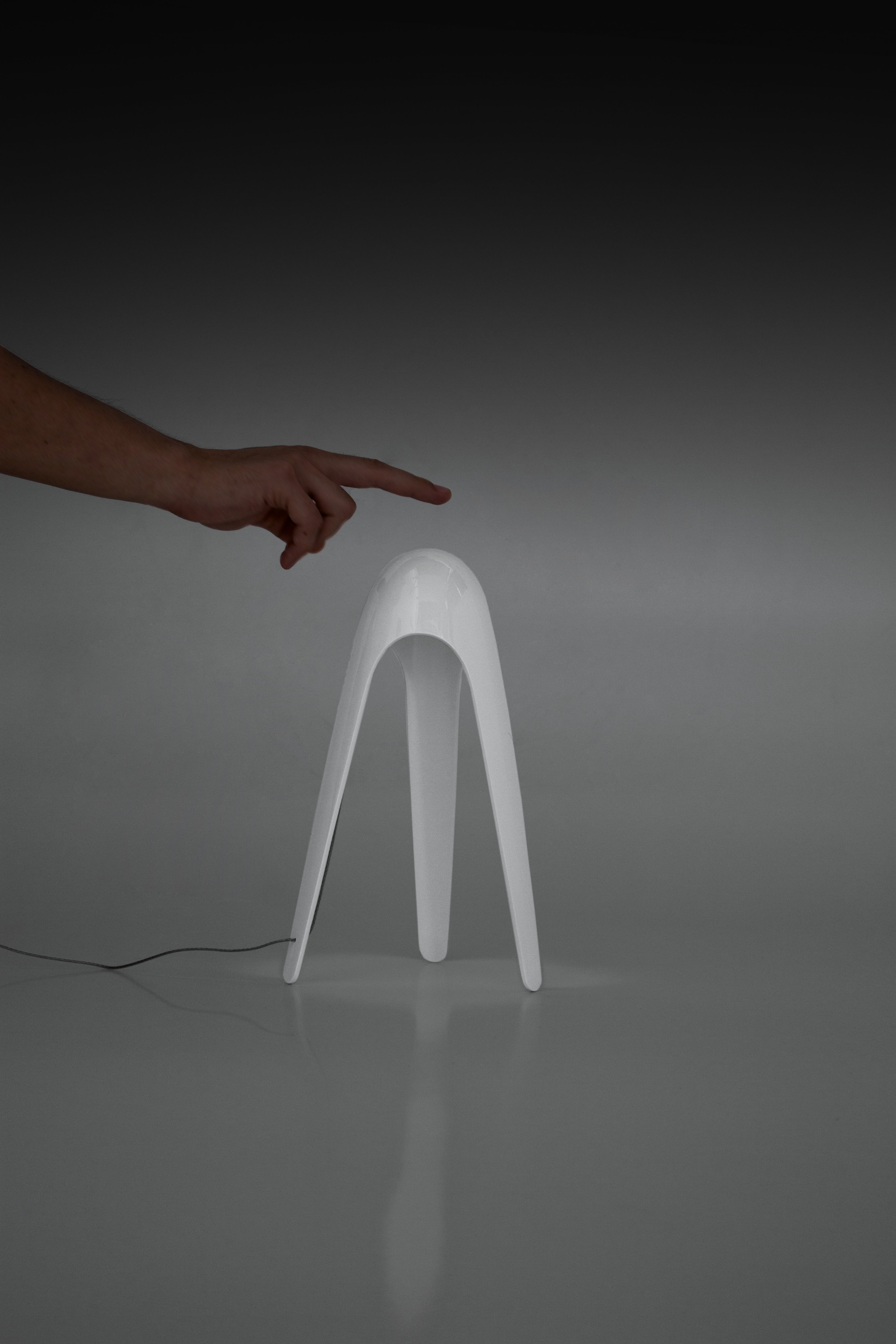 CYBORG Table Lamp in Shimmering Blue