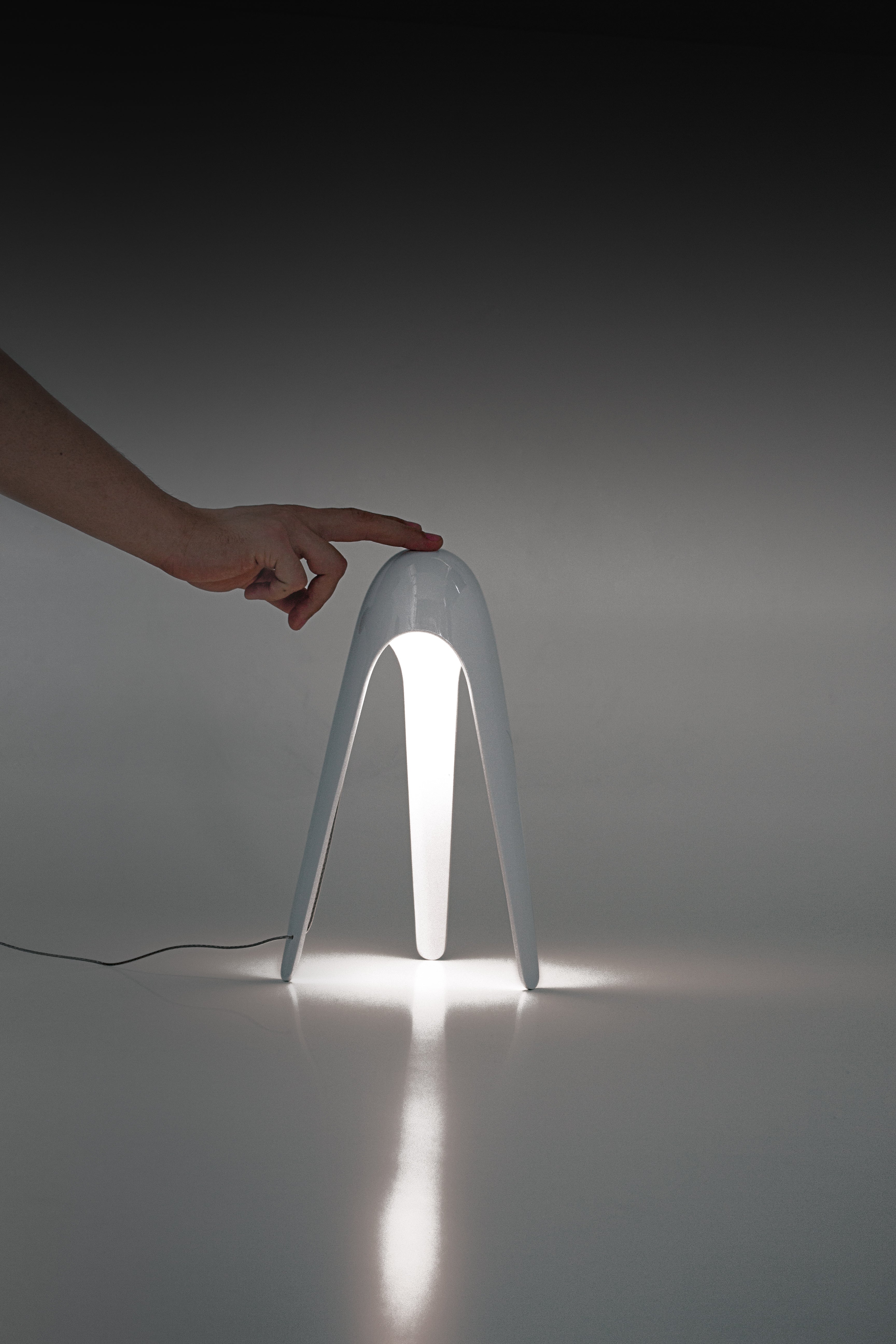 CYBORG Table Lamp in Shimmering Blue
