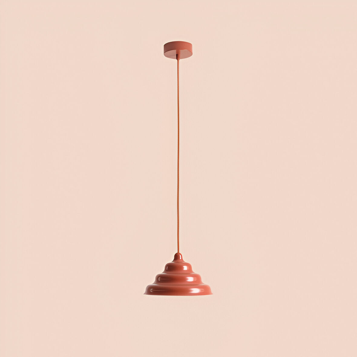 Hanging lamp brick wave