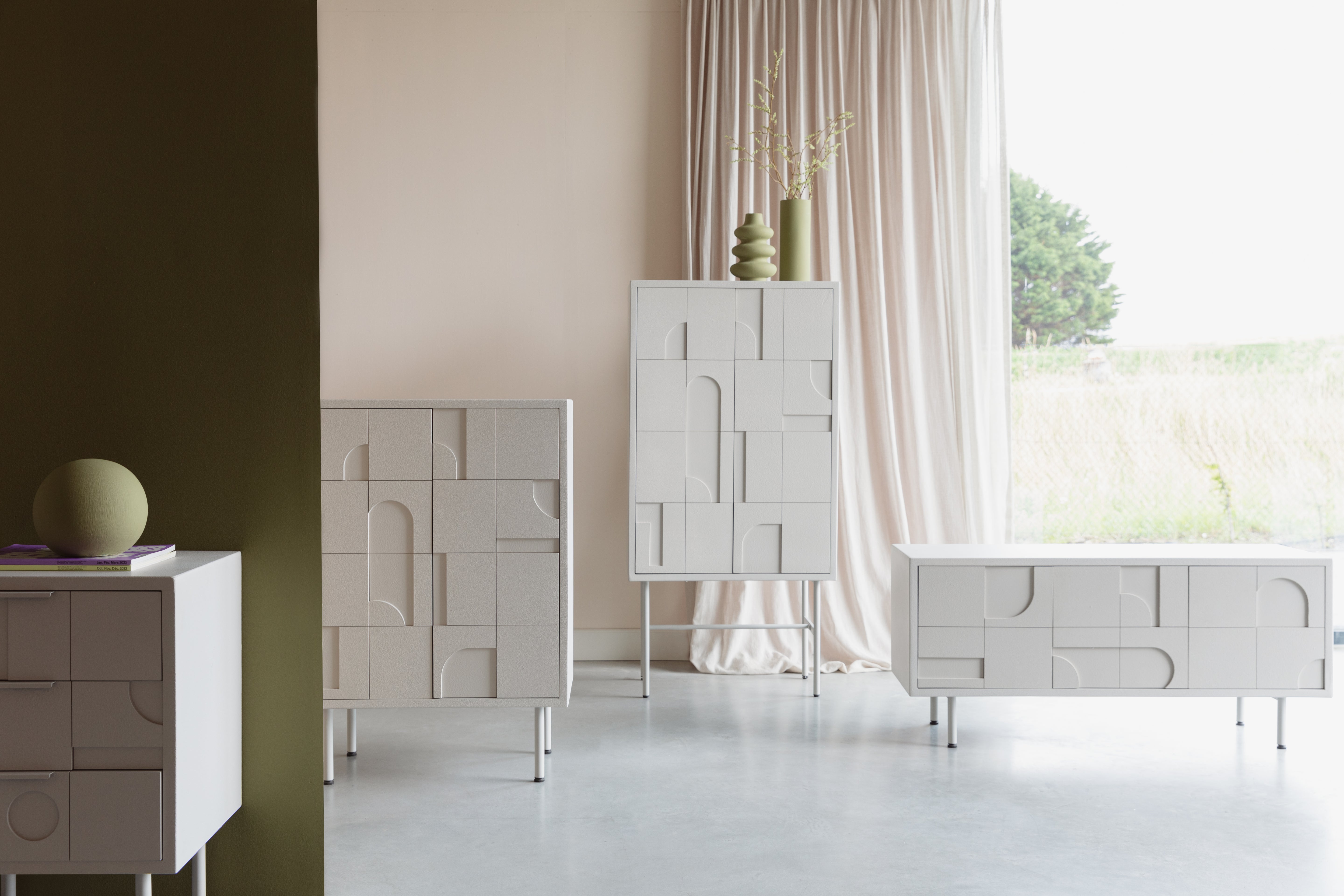 FUNK Cream Chest of Drawers