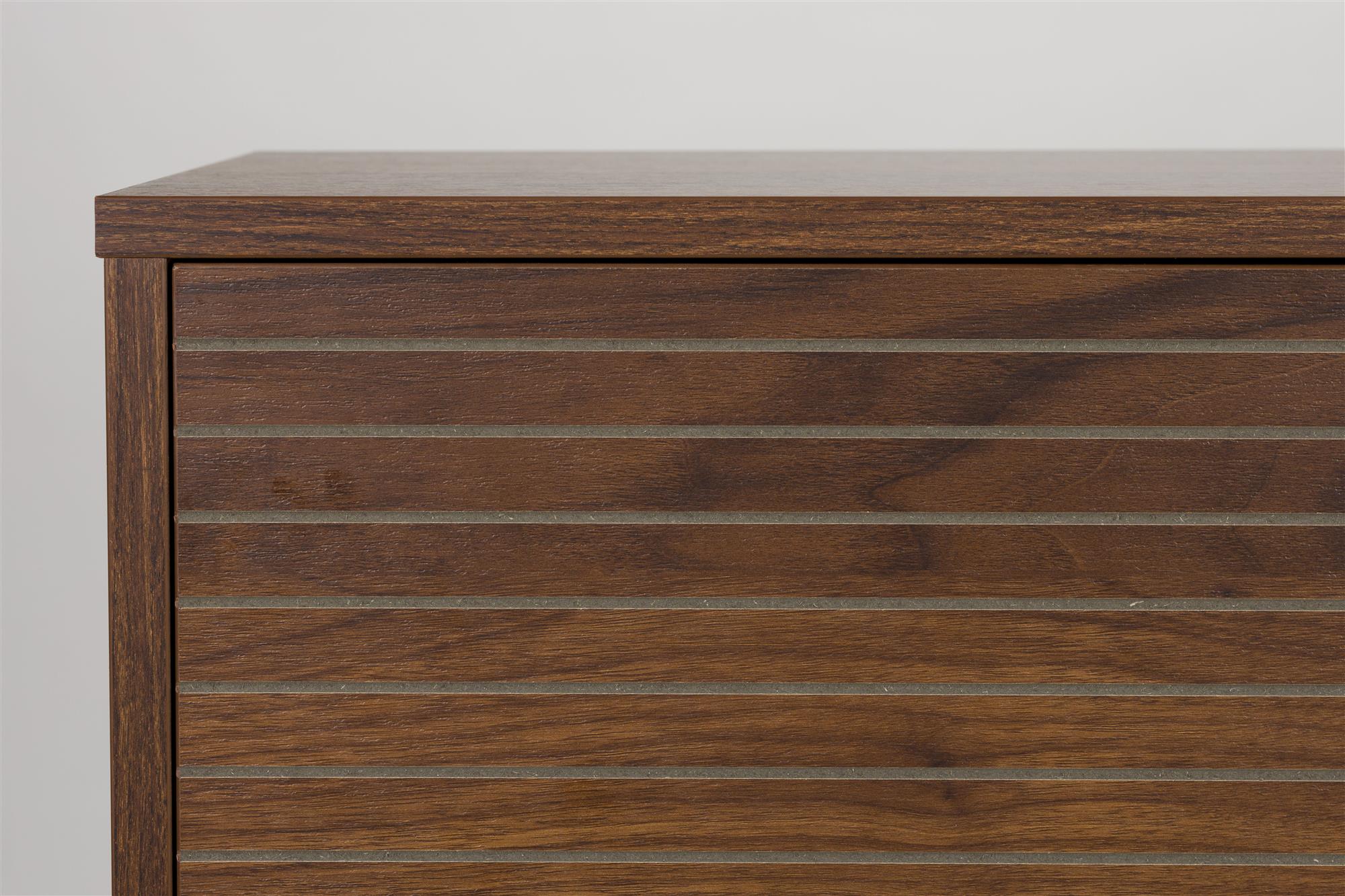 STRIPES chest of drawers brown