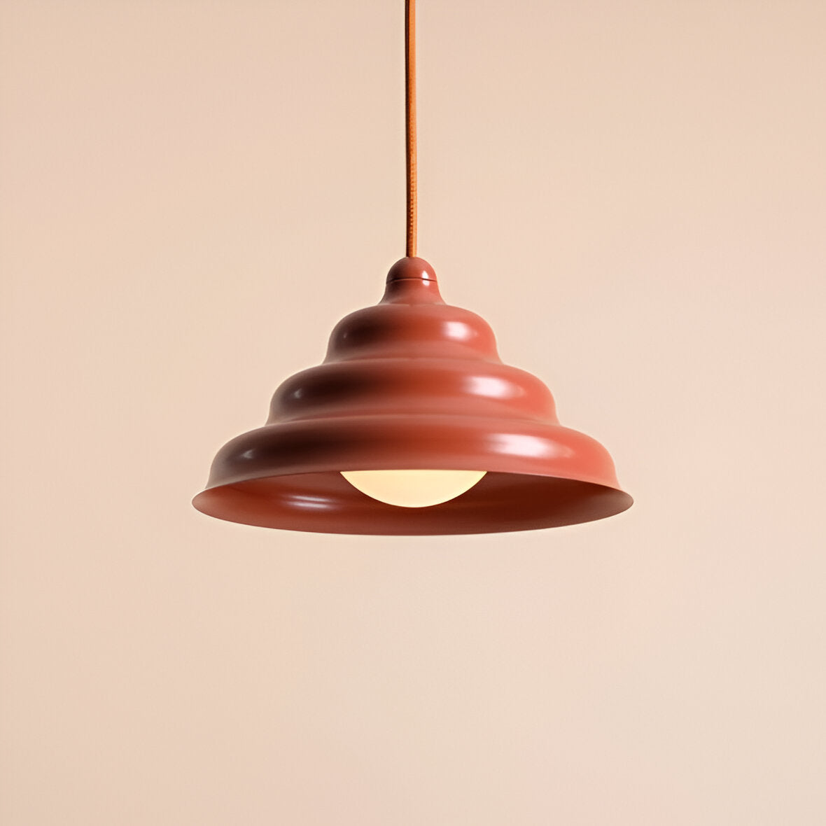 Hanging lamp brick wave
