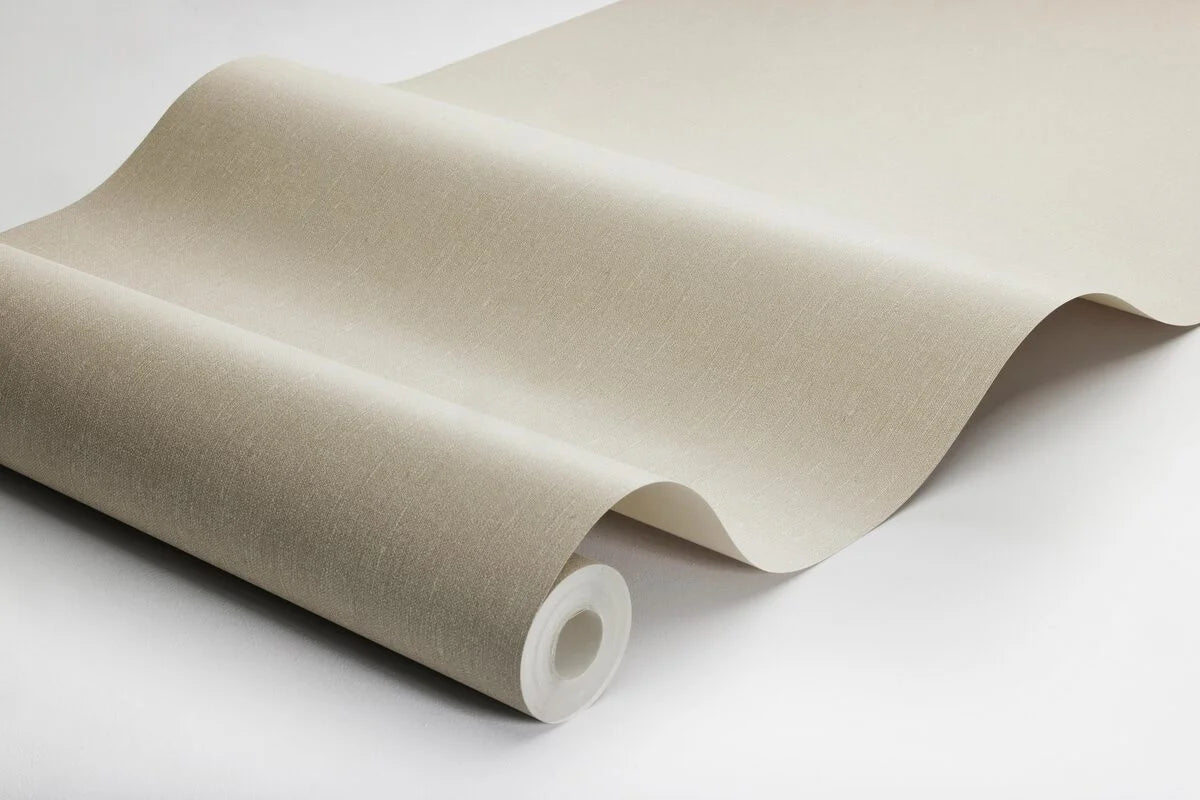 Structural wallpaper imitating linen - GOLDEN LINEN golden beige