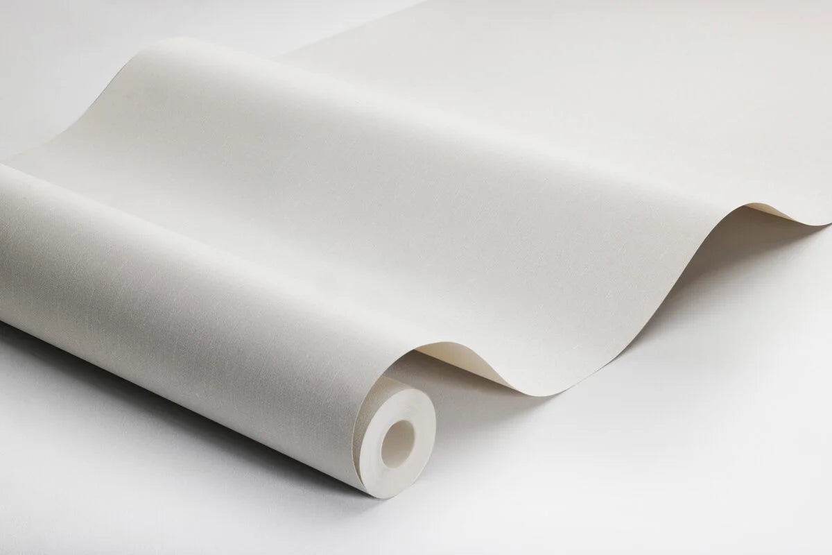 Structural wallpaper imitating linen - AIRY GREY light gray