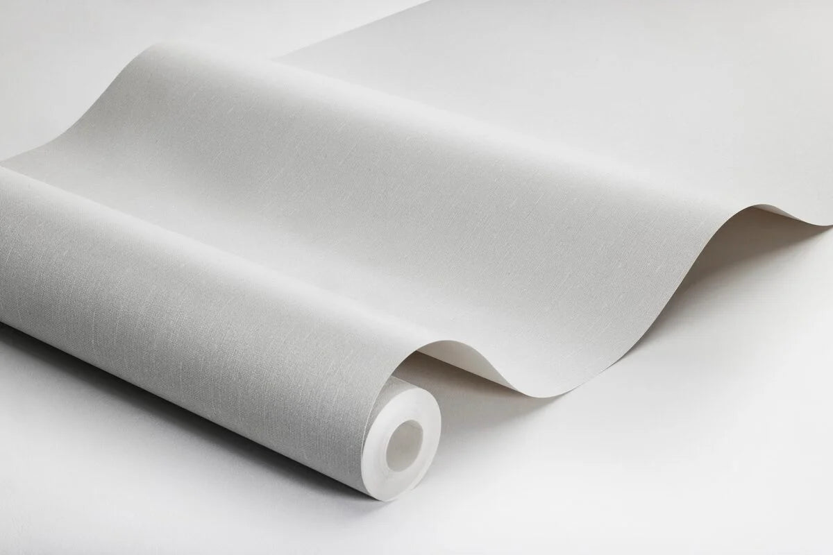 Structural wallpaper imitating linen - Swedish Grey