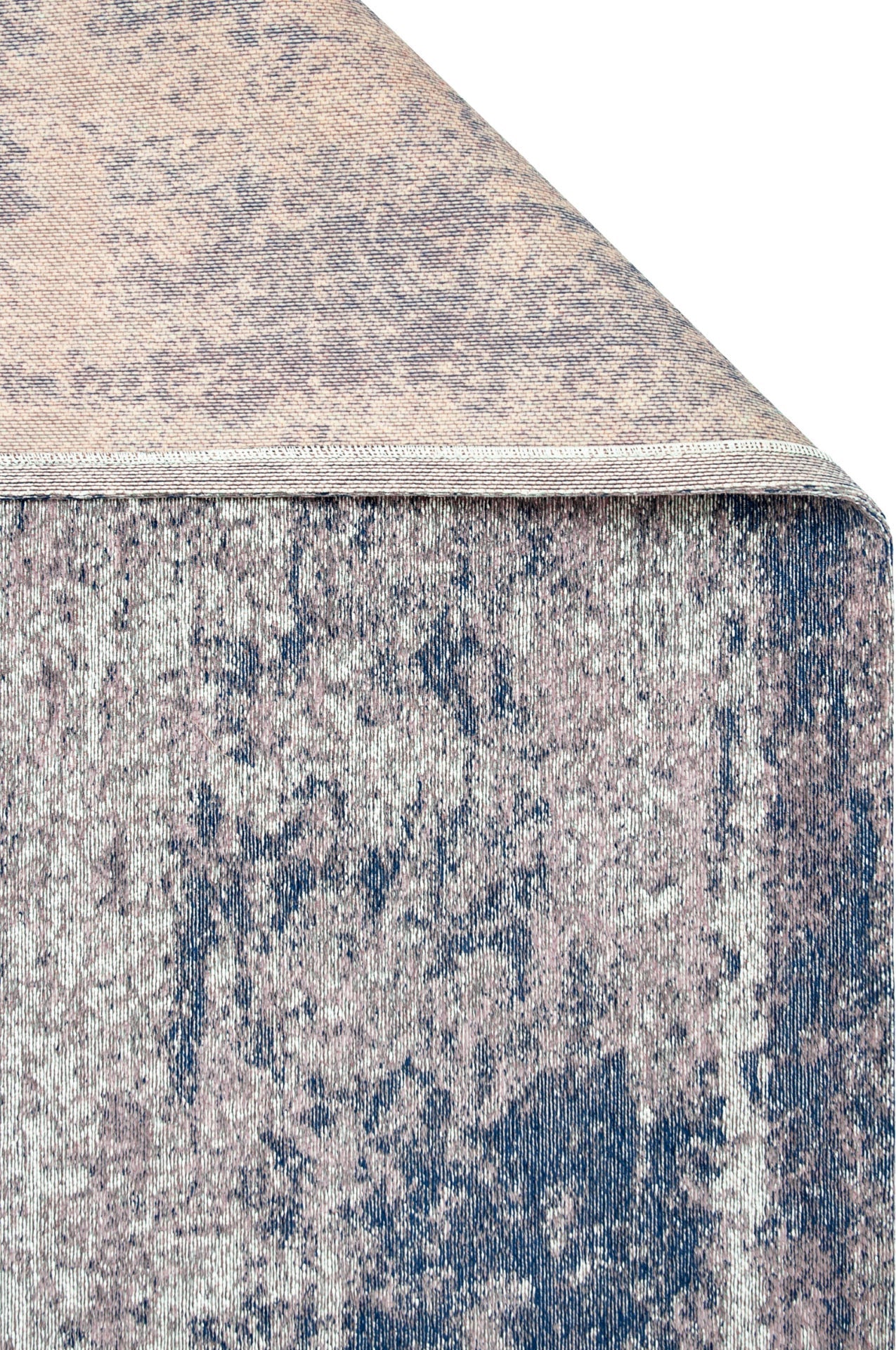 DECO RUGS blue rug with gray