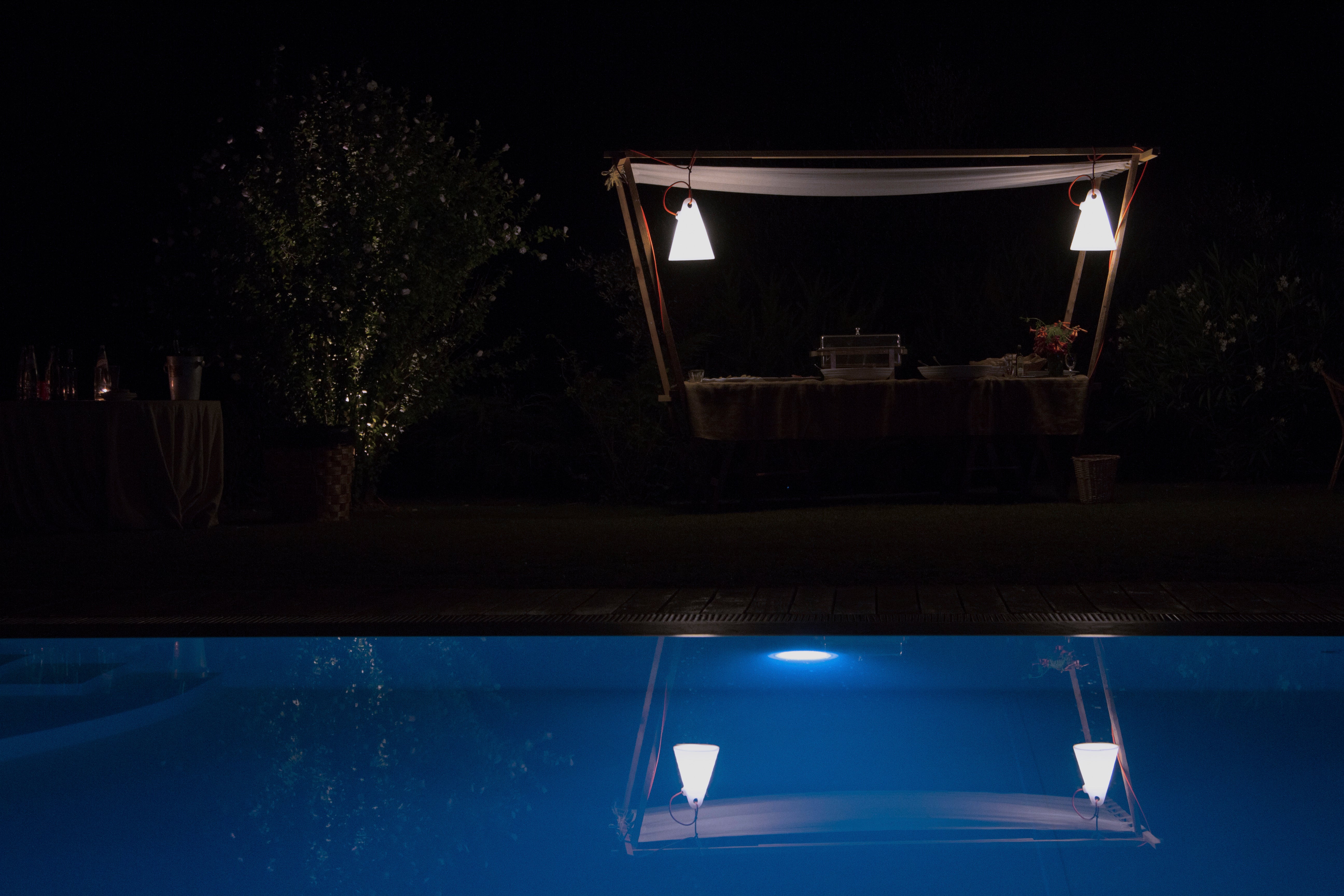 TRILLY White Outdoor Pendant Lamp