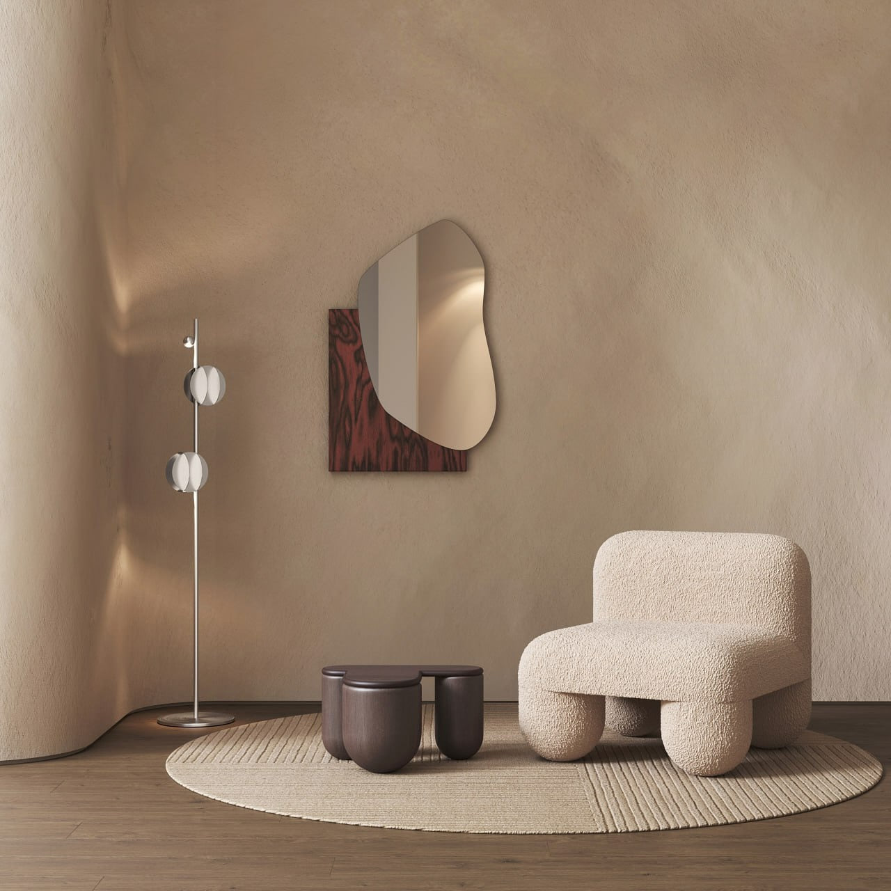 EL steel floor lamp