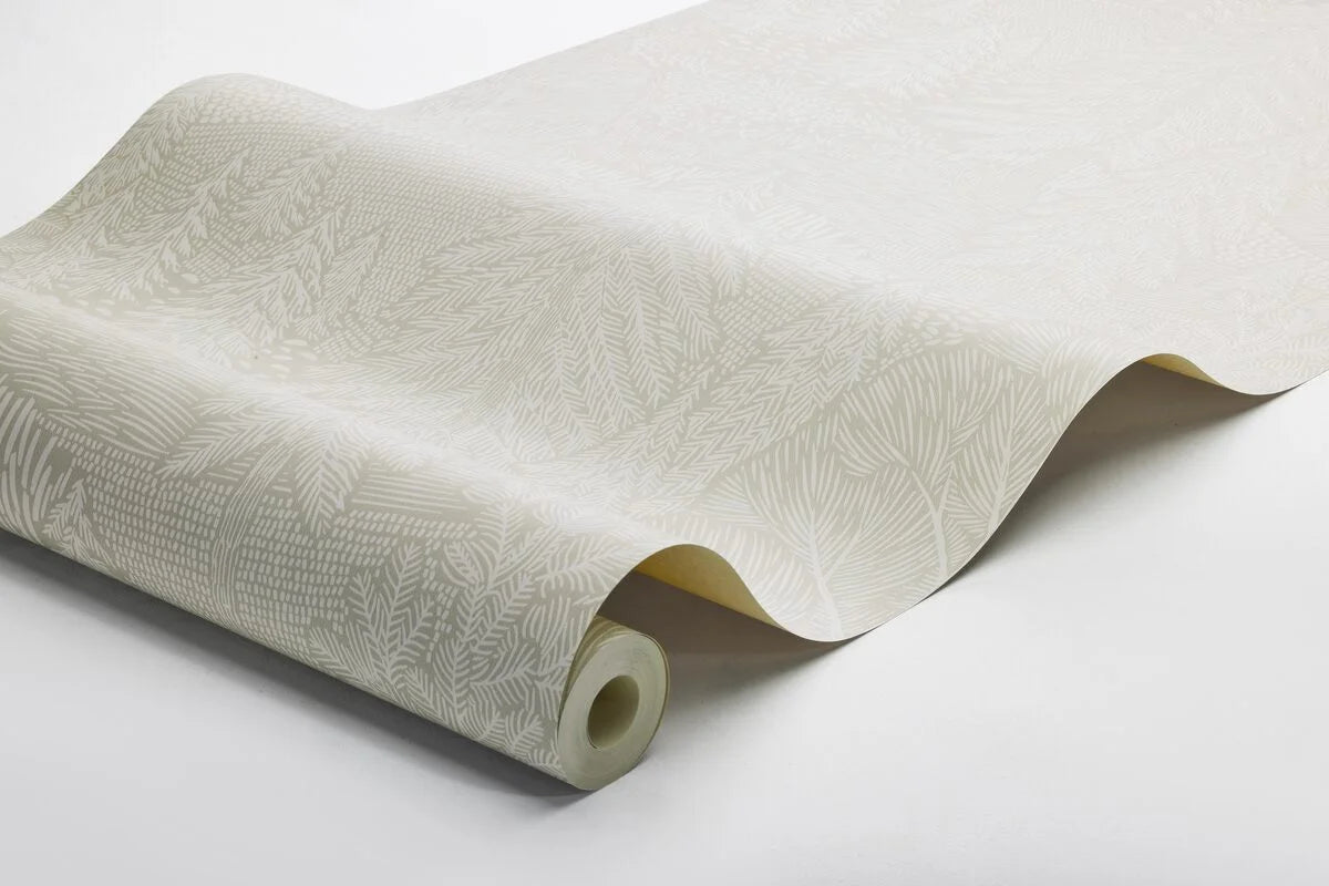 Northern Forest Beige Botanical Tree Wallpaper