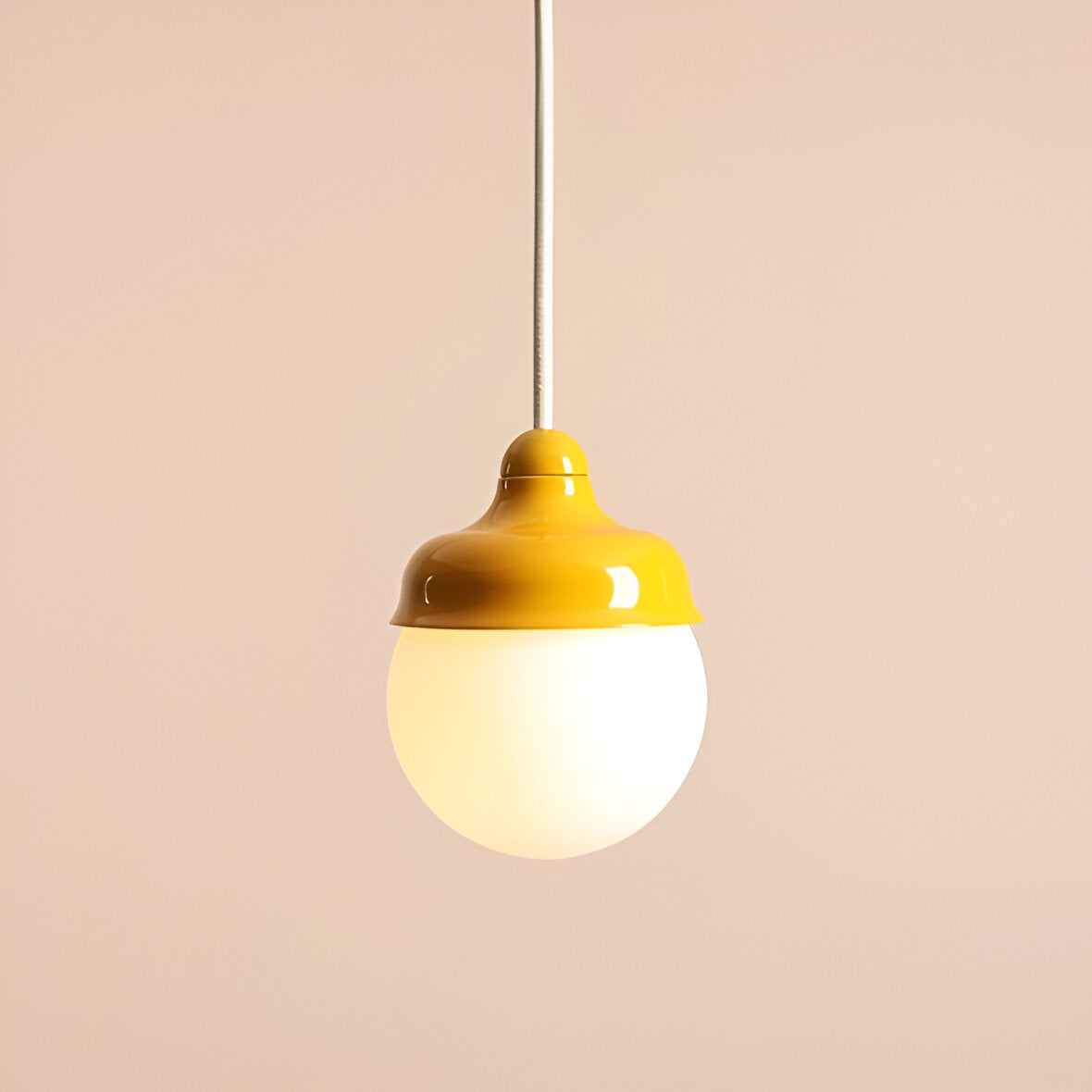 Hanging lamp yellow