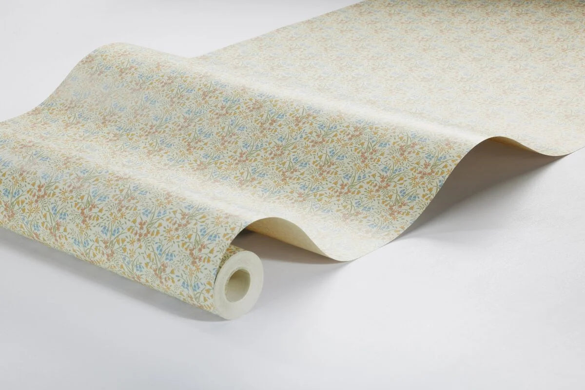 BELLA Floral Pattern Wallpaper in Beige