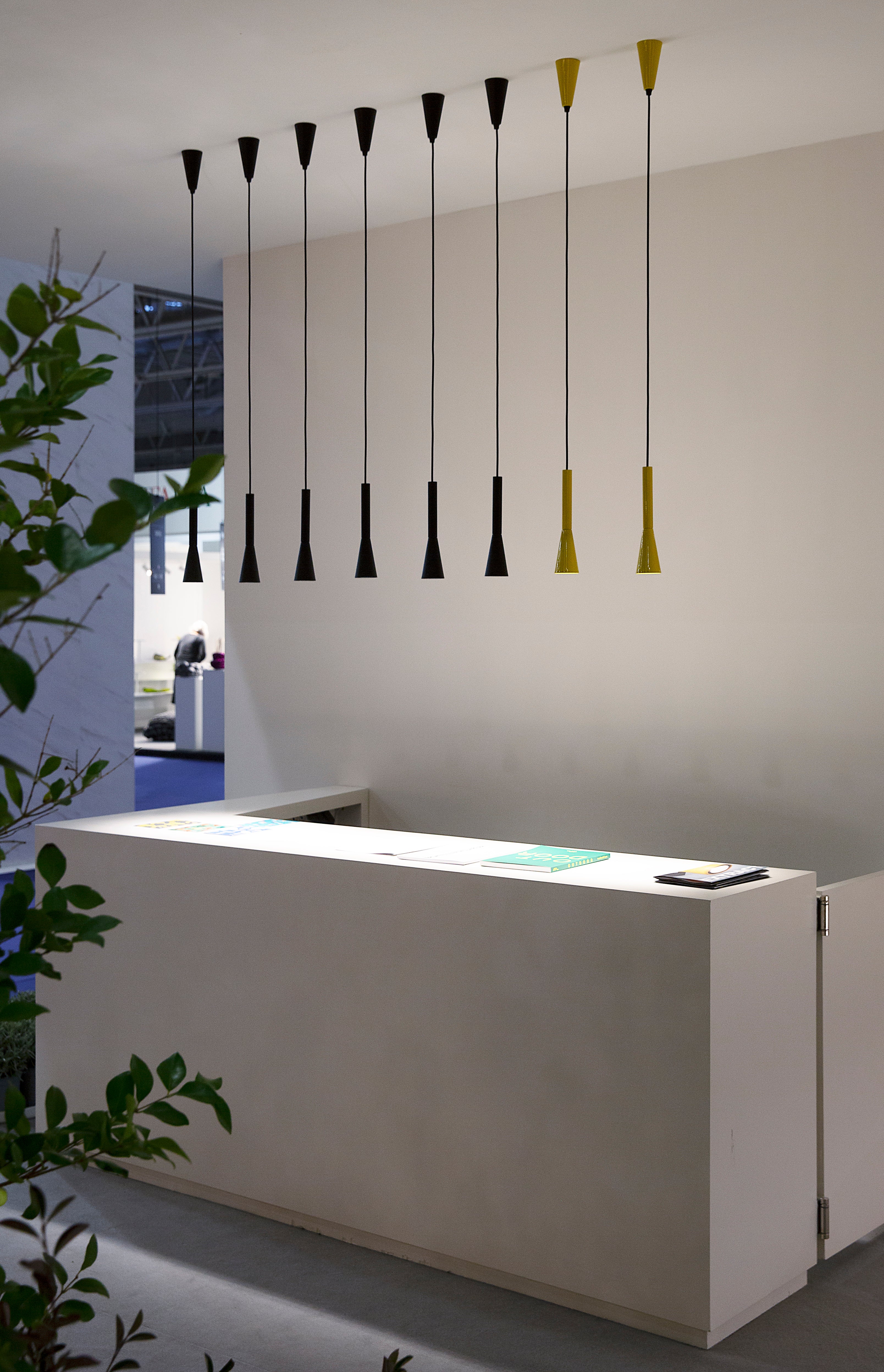 COLIBRÌ pendant lamp in glossy white