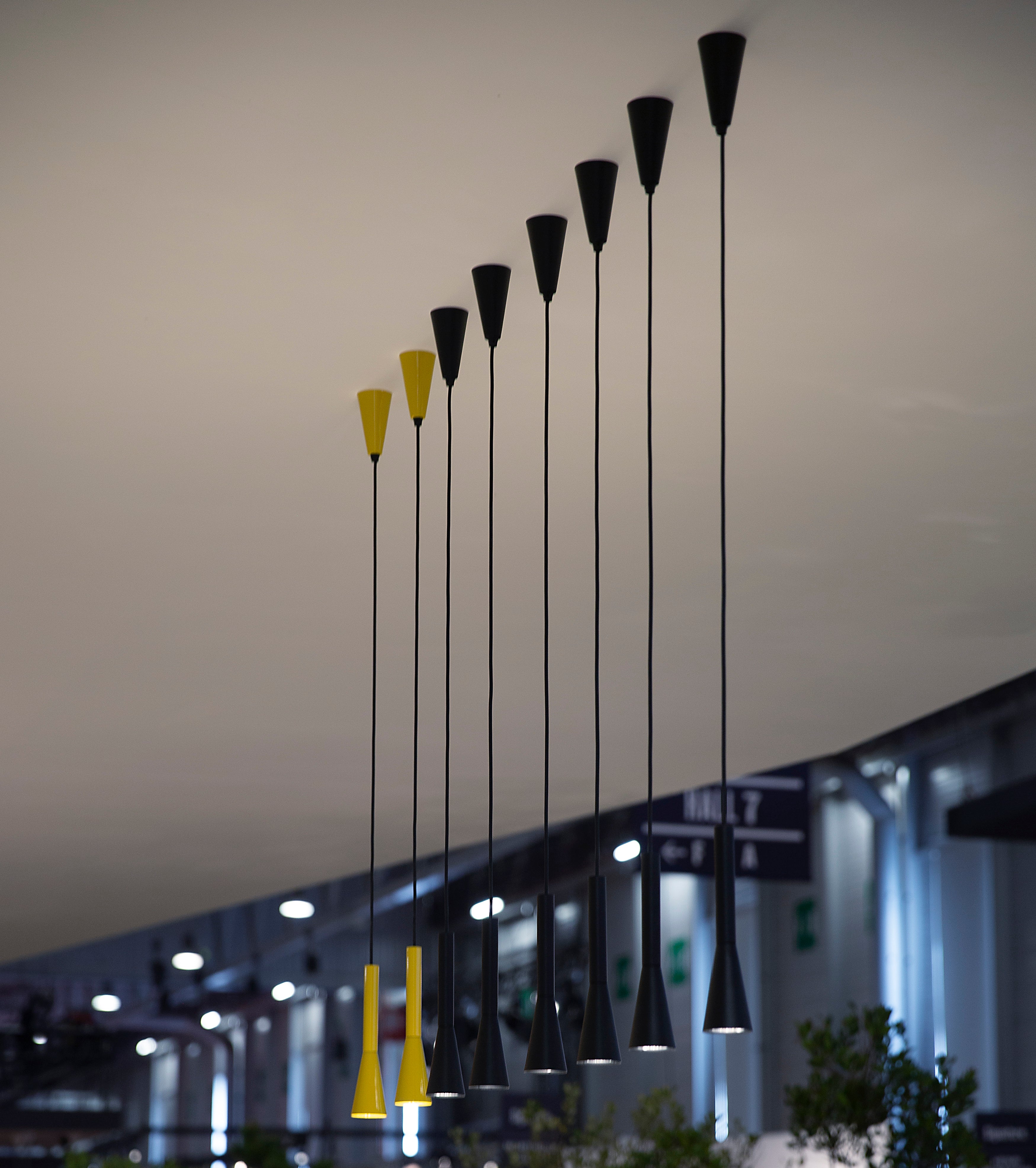 COLIBRÌ pendant lamp in glossy white