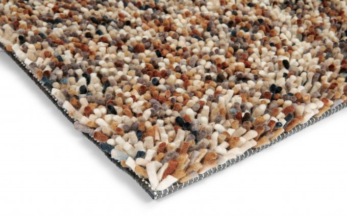 Dots beige-brown rug