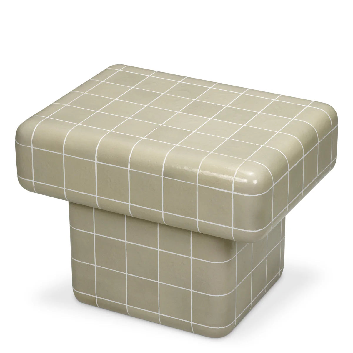 MATEO Outdoor Side Table Warm Gray