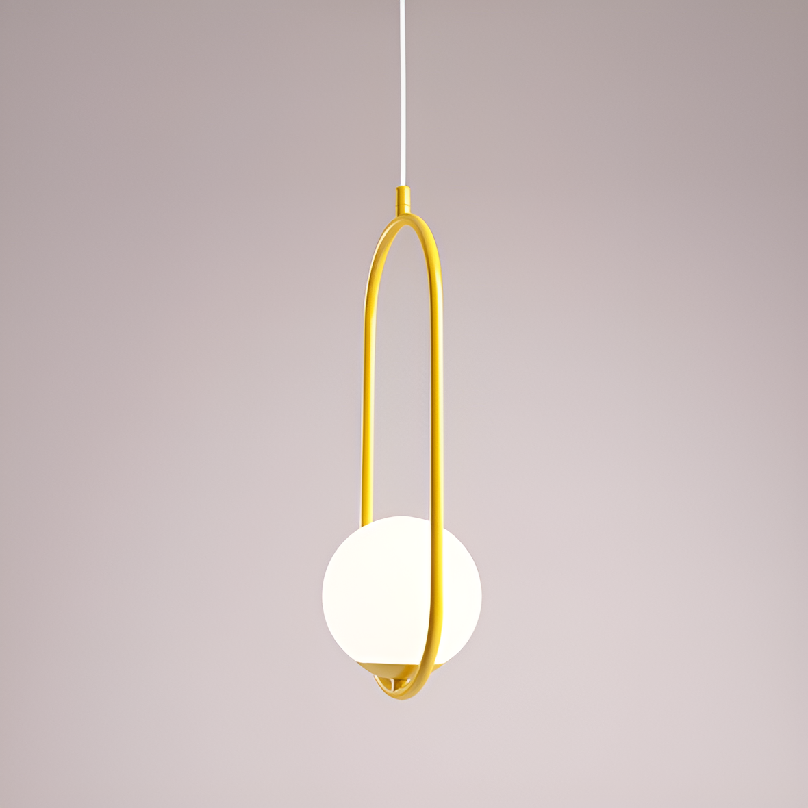 Lampa wisząca RIVA musztardowy