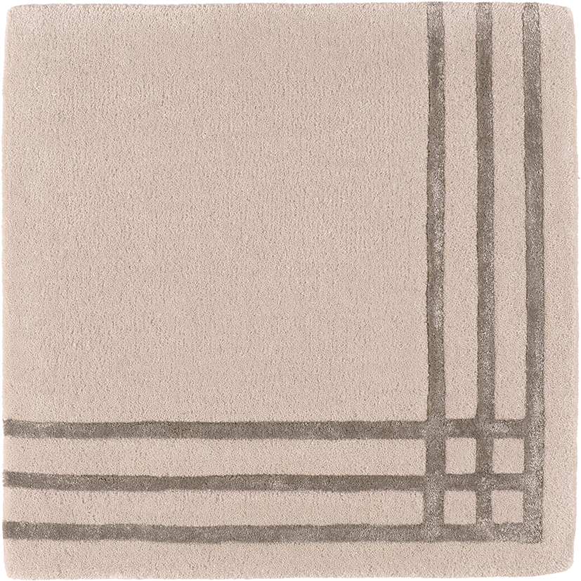 Beige LINEA rug with light brown lines [Amelia]