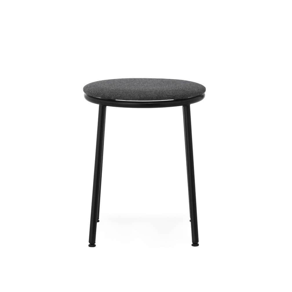Circa gray stool with a black base
