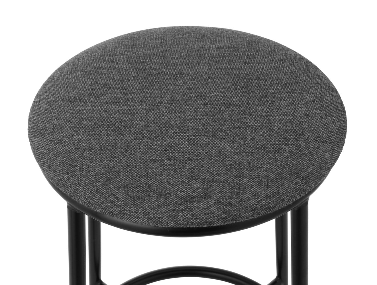 Circa gray bar chair with a black base