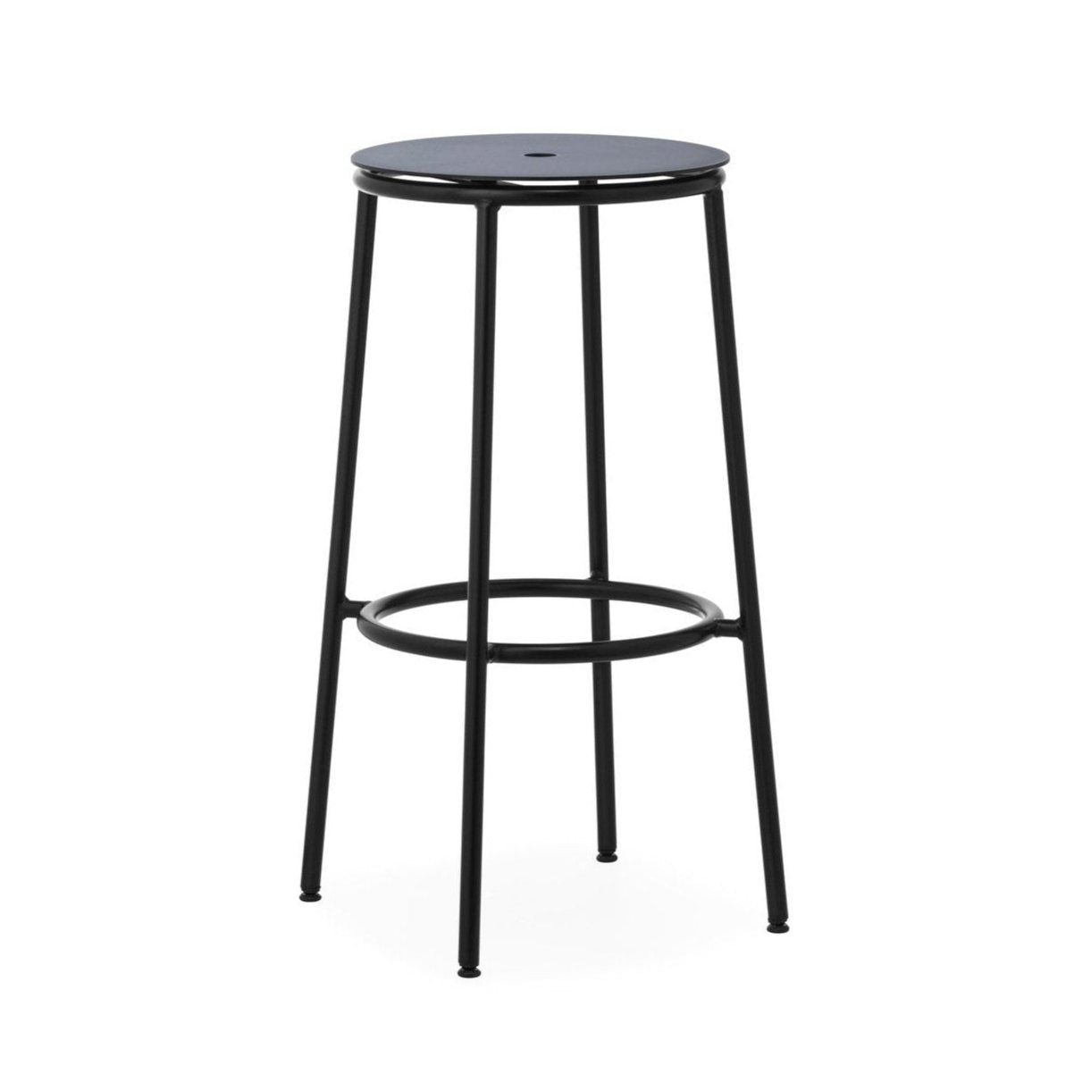 Circa Black Aluminum bar chair
