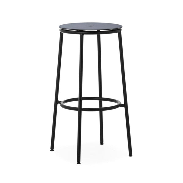 Circa Black Aluminum bar chair