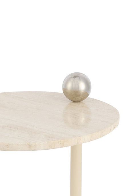 CASTELLUM Side Table Travertine