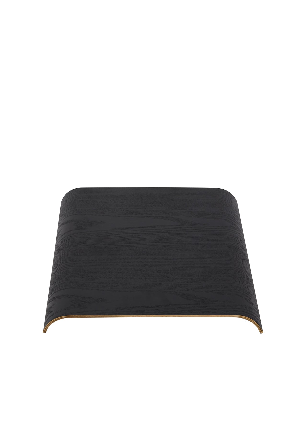 CURVA tray black oak wood