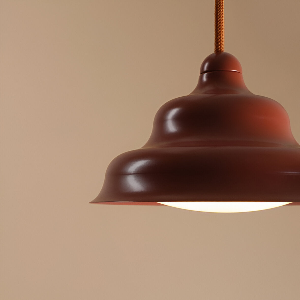 Hanging lamp brick wave