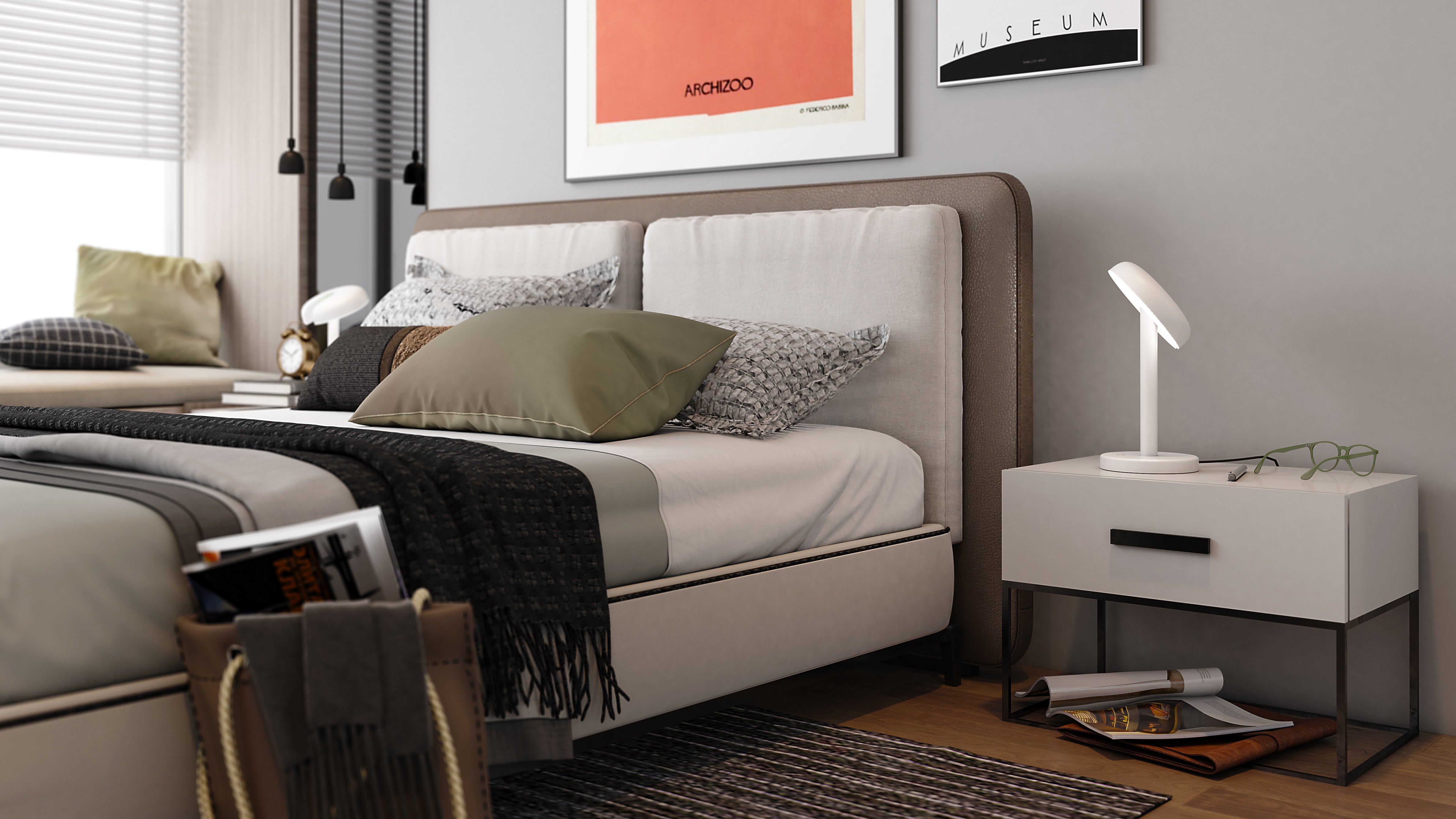 CABRIOLETTE Table Lamp in Glossy Black