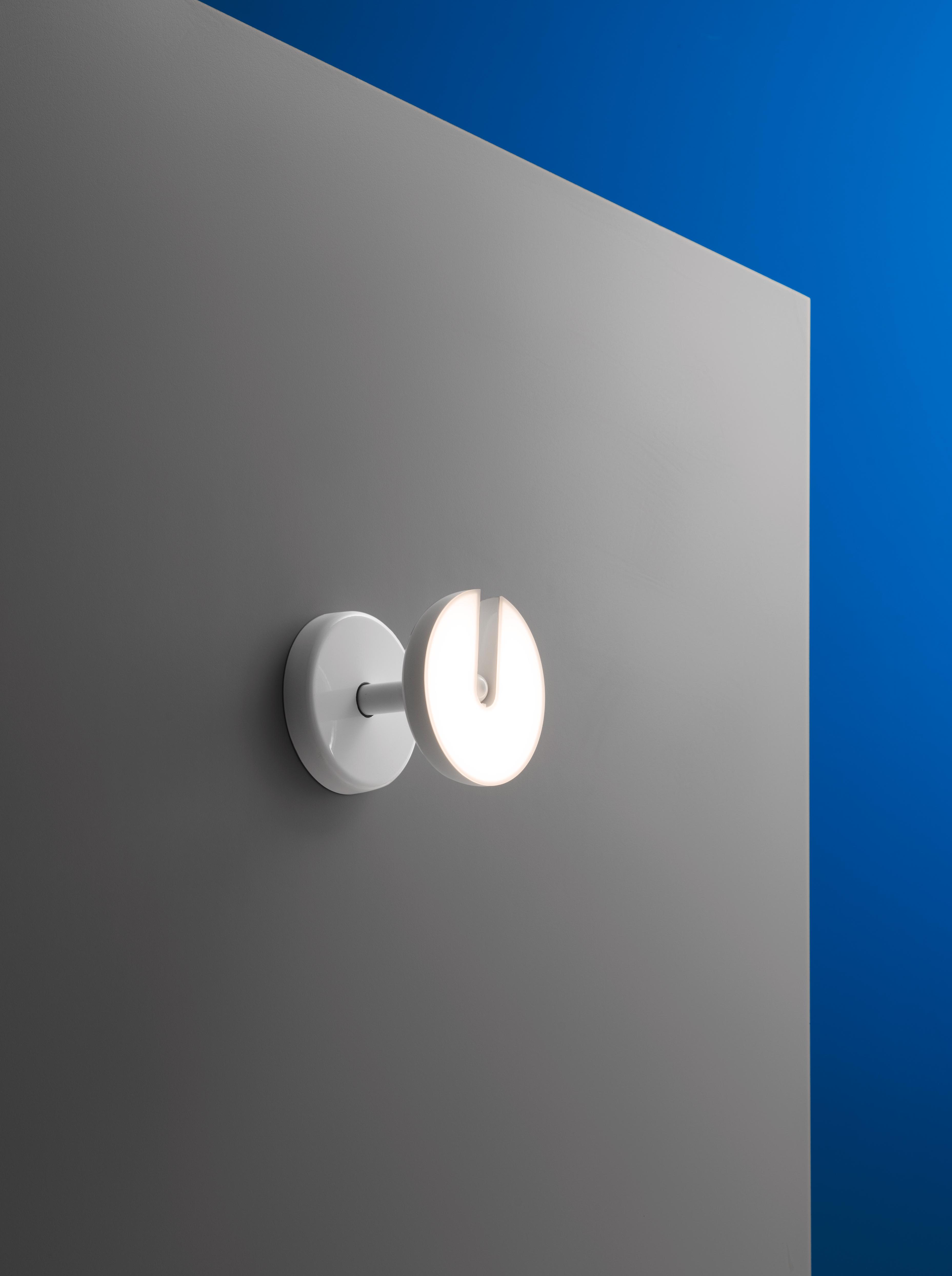 CABRIOLETTE wall lamp in glossy white