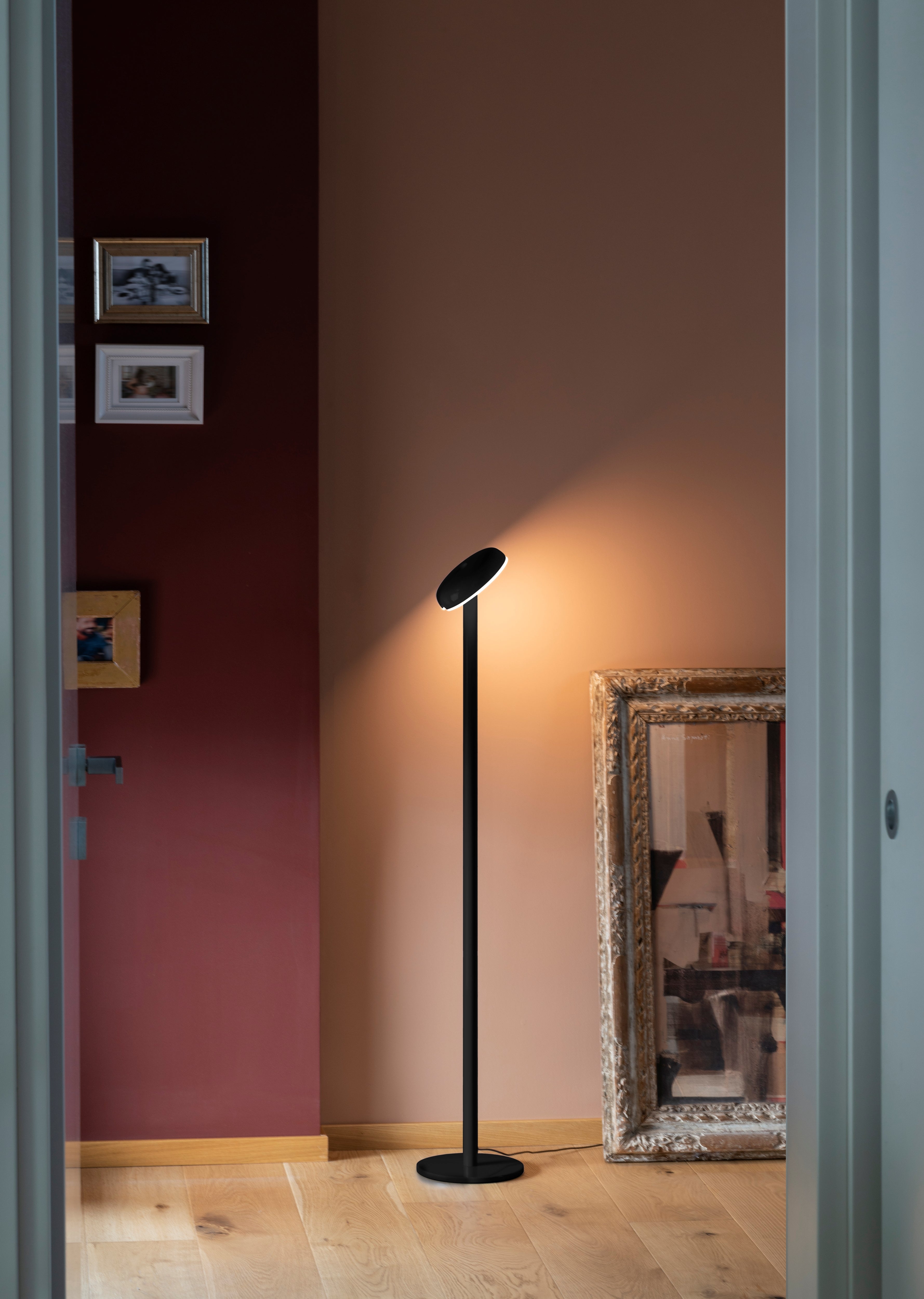CABRIOLETTE floor lamp in glossy black