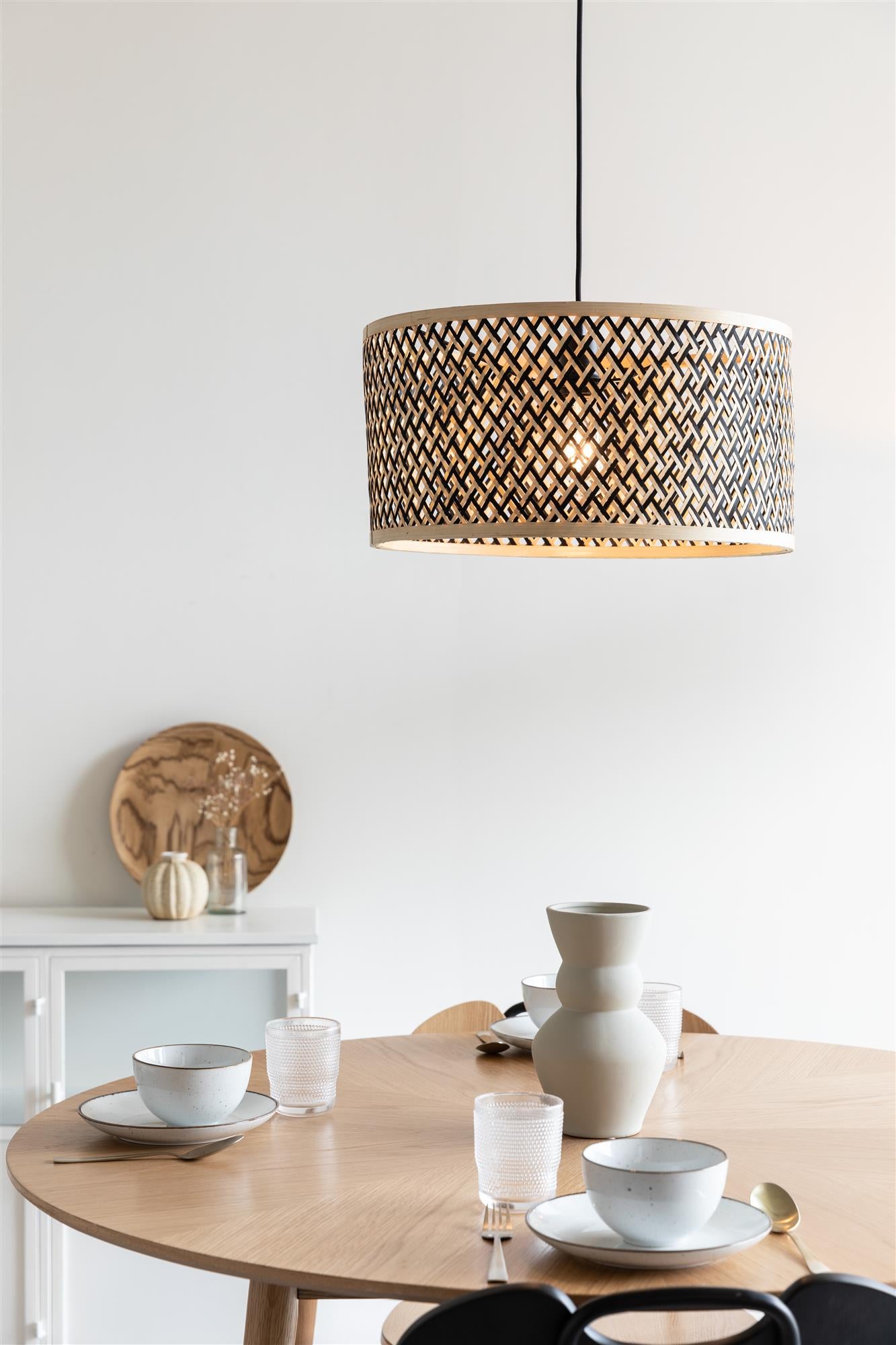 Isla bamboo hanging lamp