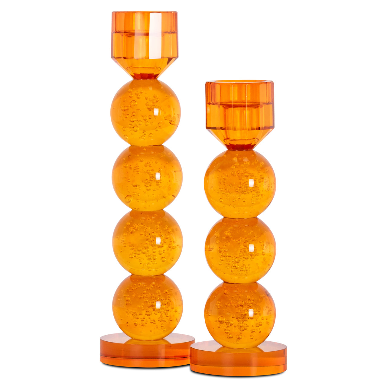 Glasleuchter RAYLAN orange