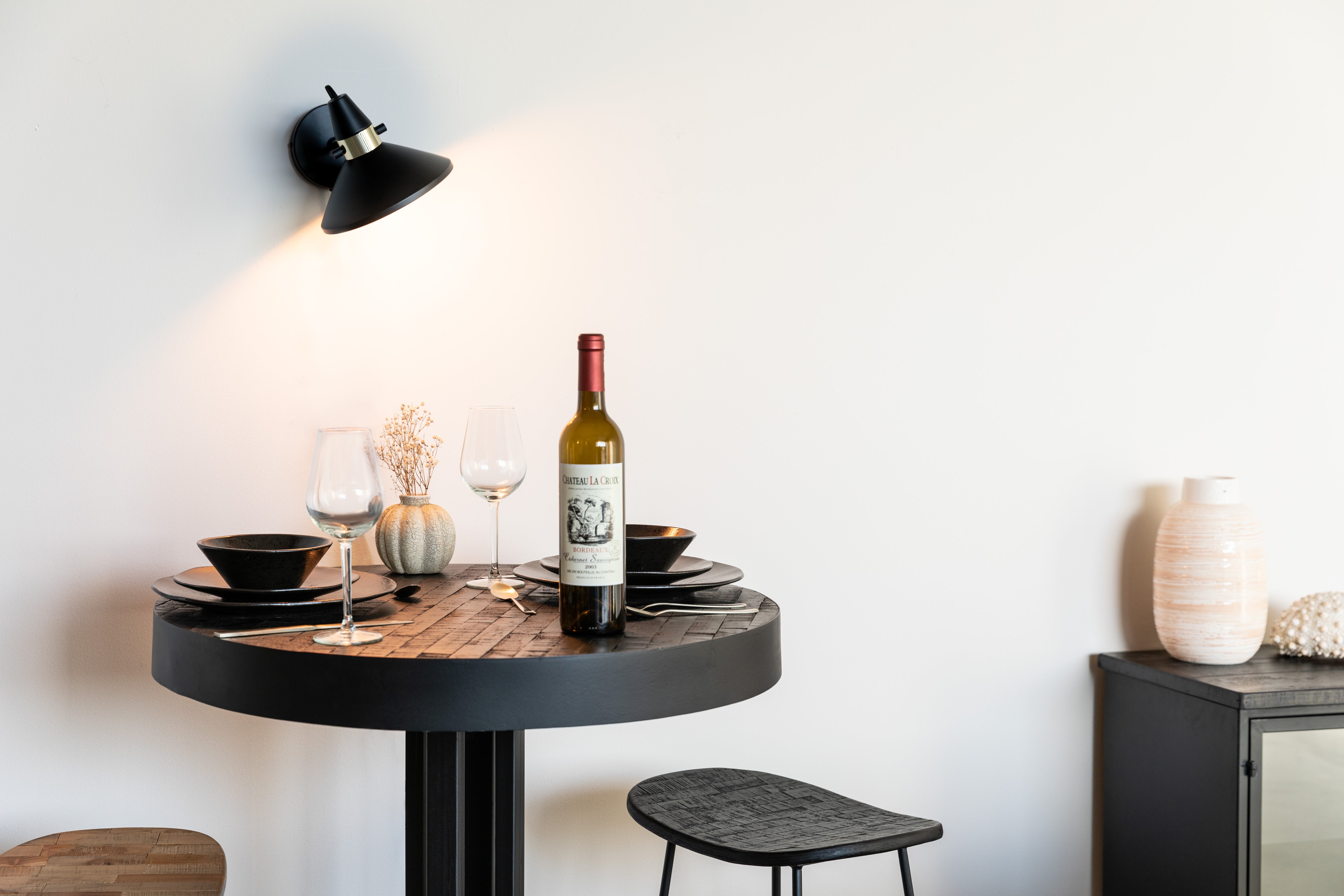 Wandlampe verstellbar JONA schwarz