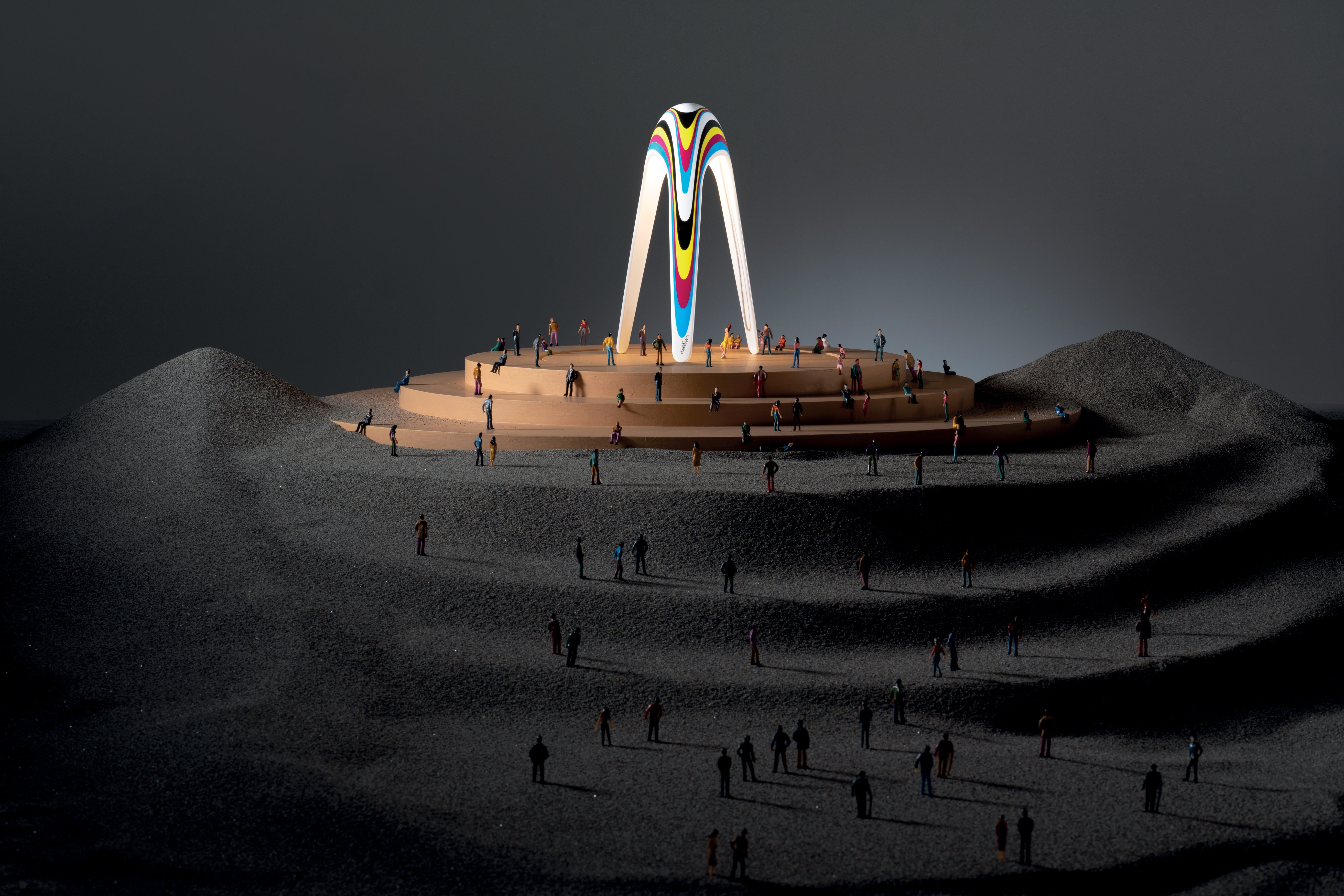 CYBORG Multicolored Table Lamp