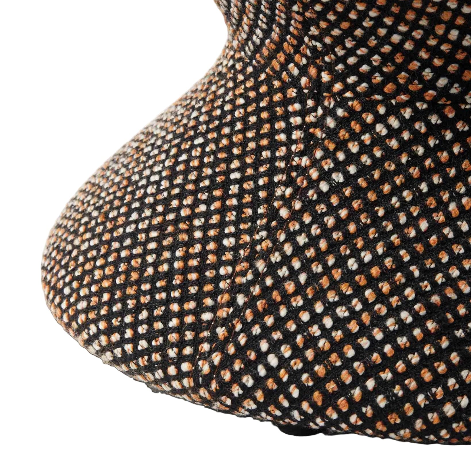 SOFT ZIG ZAG Stool Dark Brown