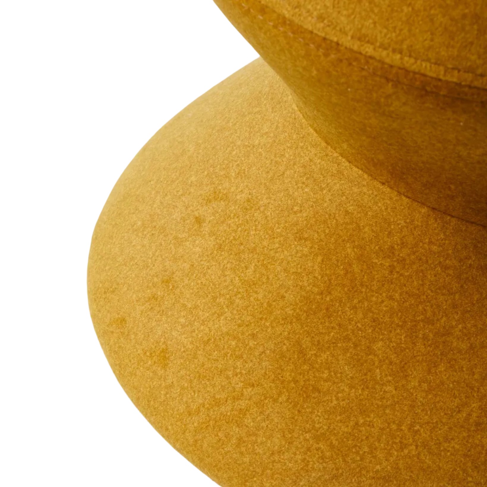 SOFT ZIG ZAG Mustard Stool