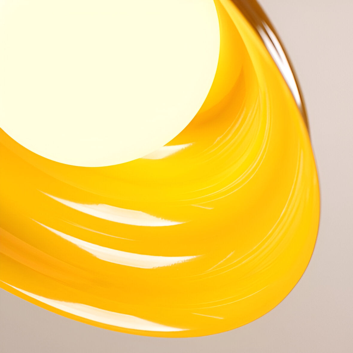 Hanging lamp yellow