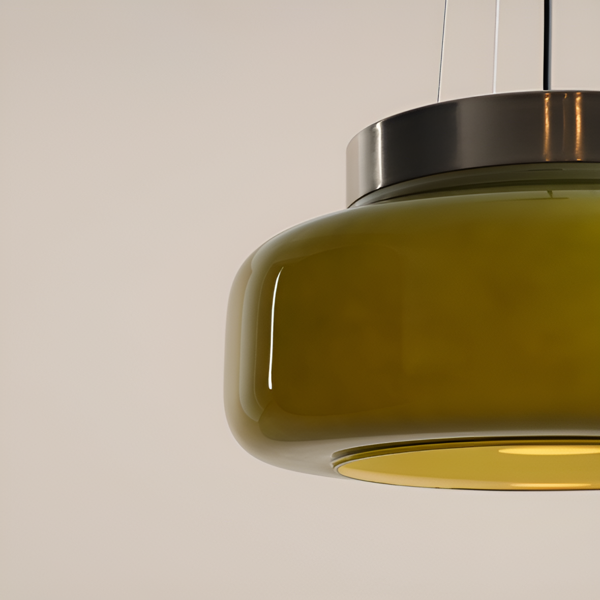 Bonbon green hanging lamp