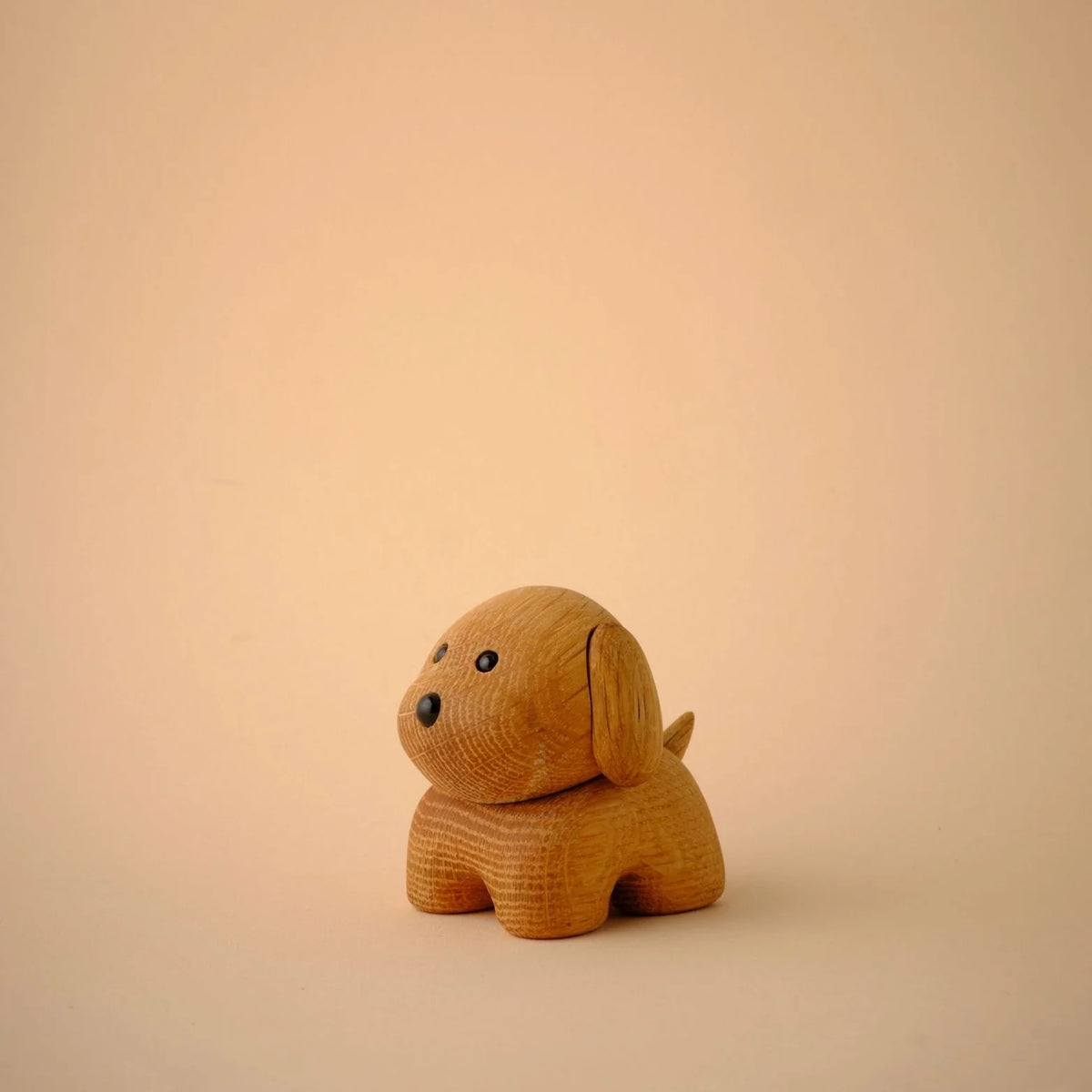 Decorative figurine DOG oak wood