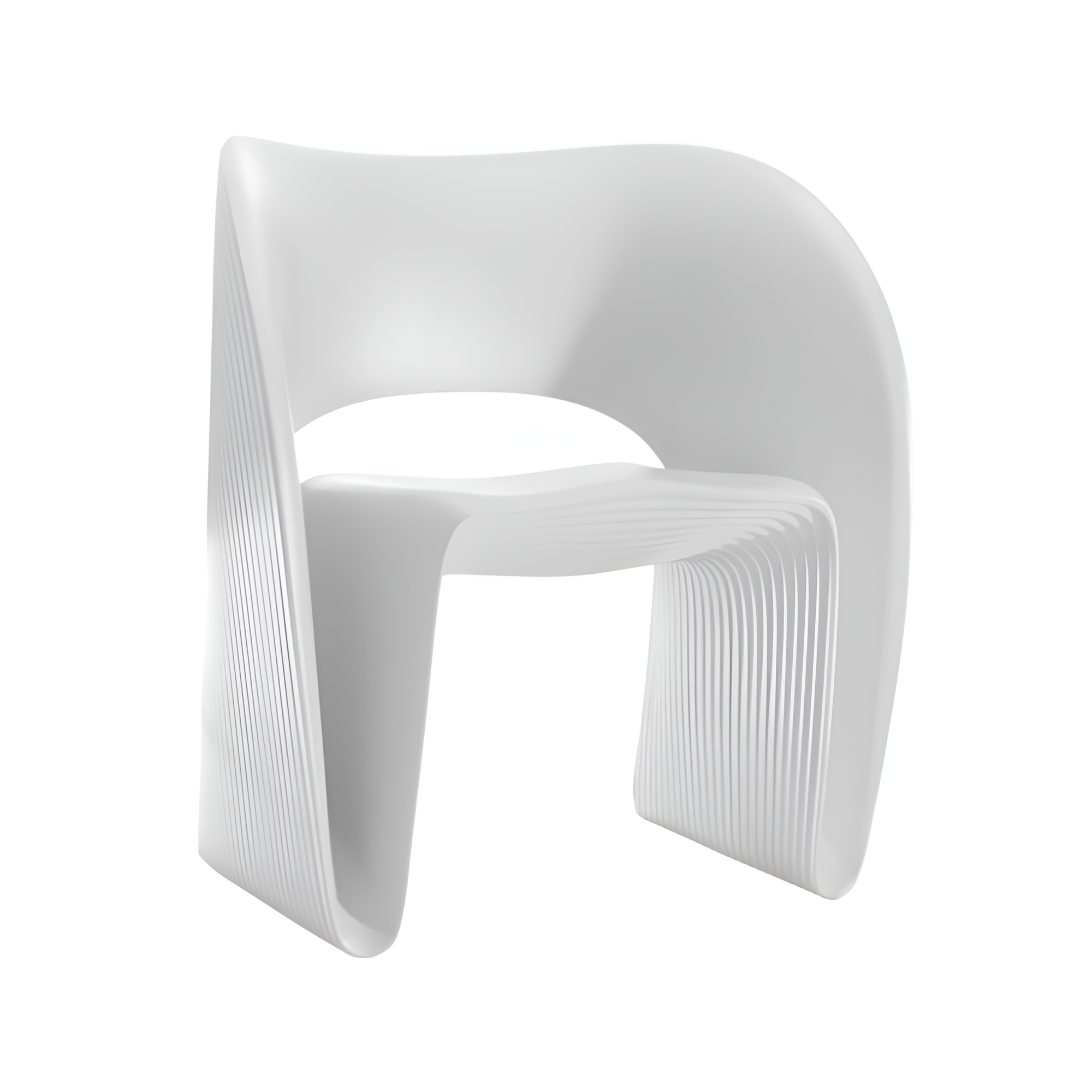 Low raviolo white chair
