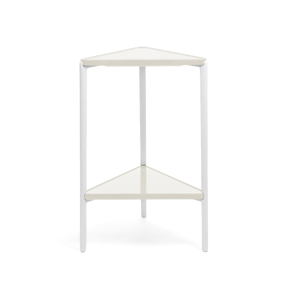 Beistelltisch TAMBOUR cremefarbener Beton