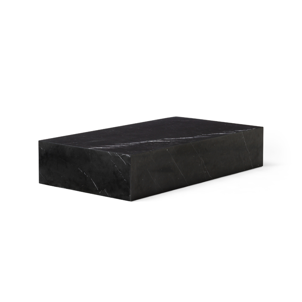 Couchtisch PLINTH schwarzer Marmor