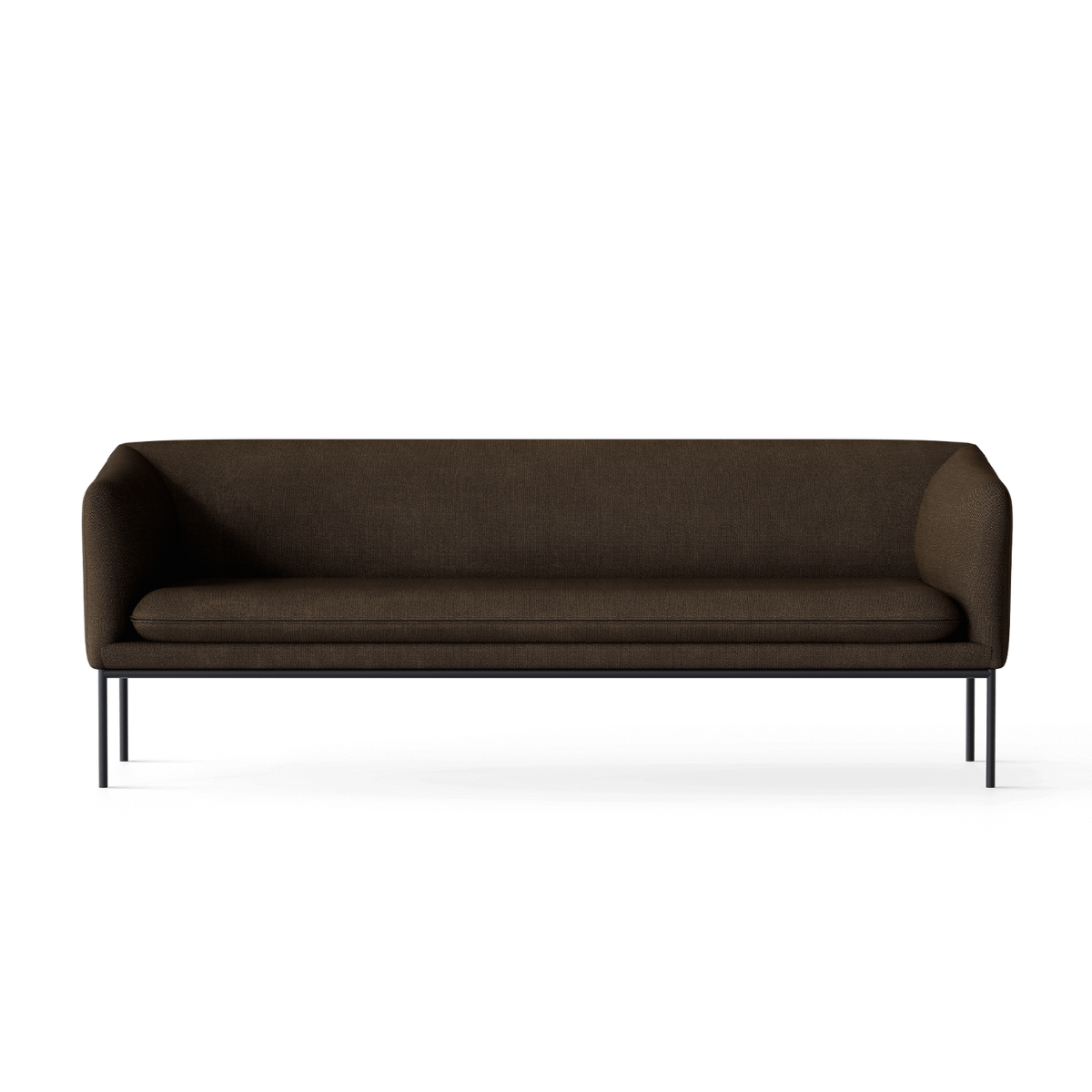Sofa 3-osobowa TURN ciemnobrązowy wełna – ferm LIVING