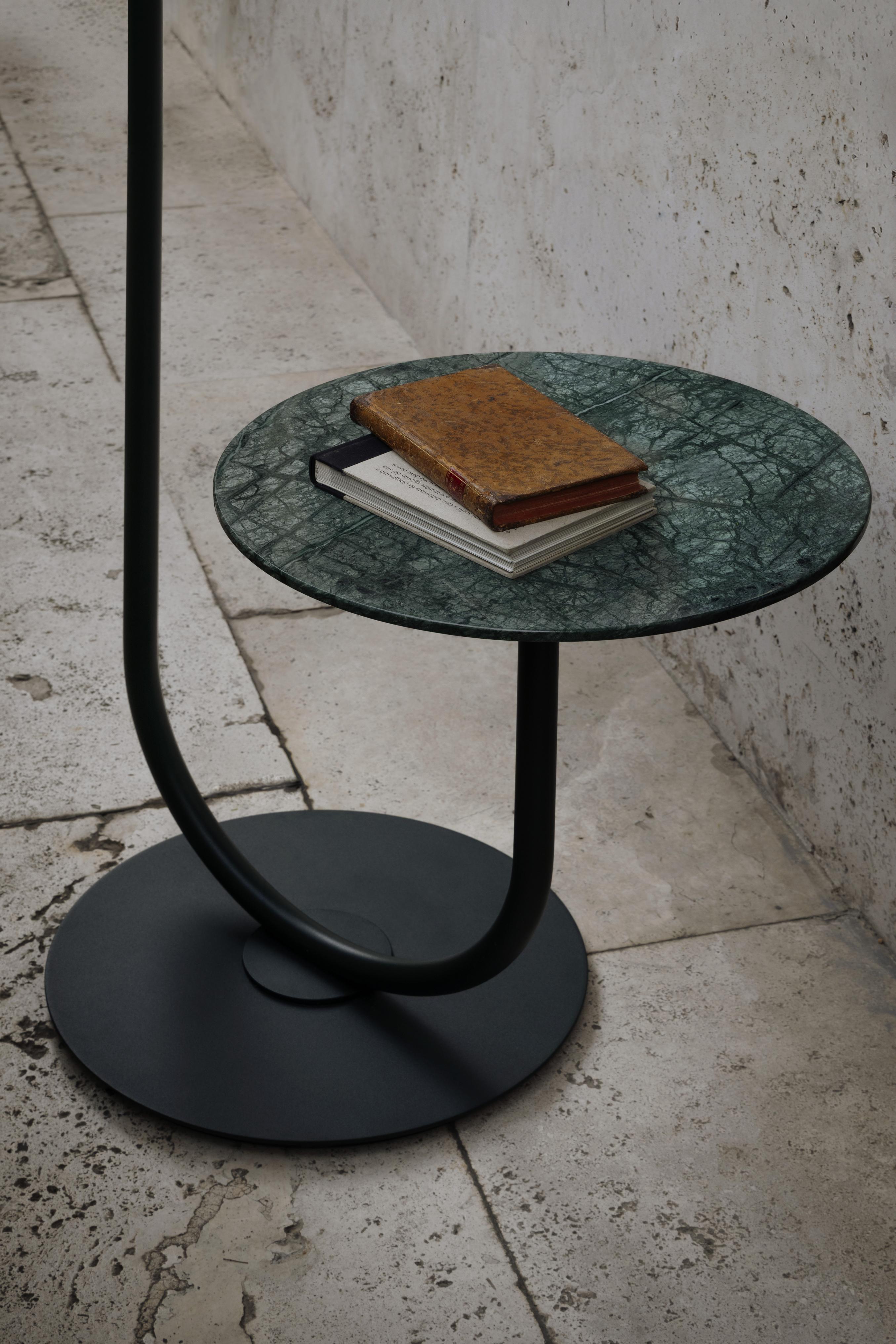 Outdoor lamp and table CALYPSO MARTINIQUE cream with green marble