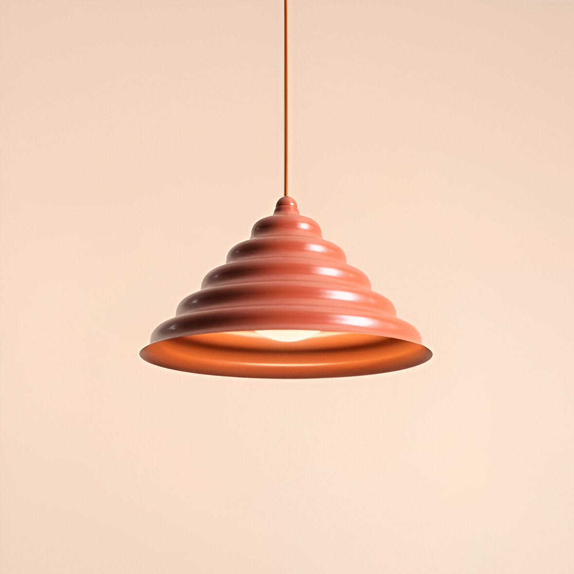 Hanging lamp brick wave
