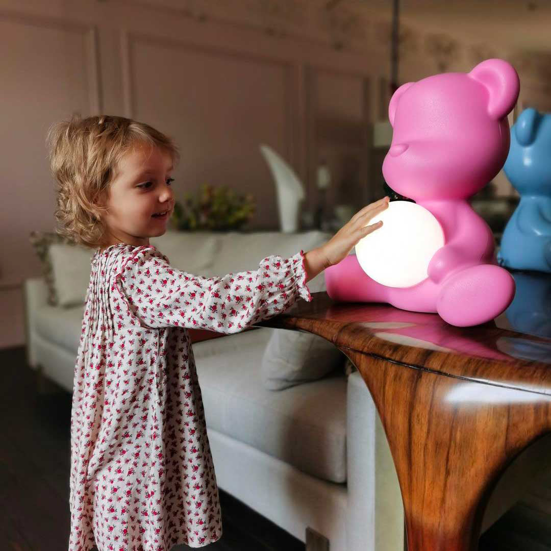 Lampa TEDDY GIRL jasnoróżowy